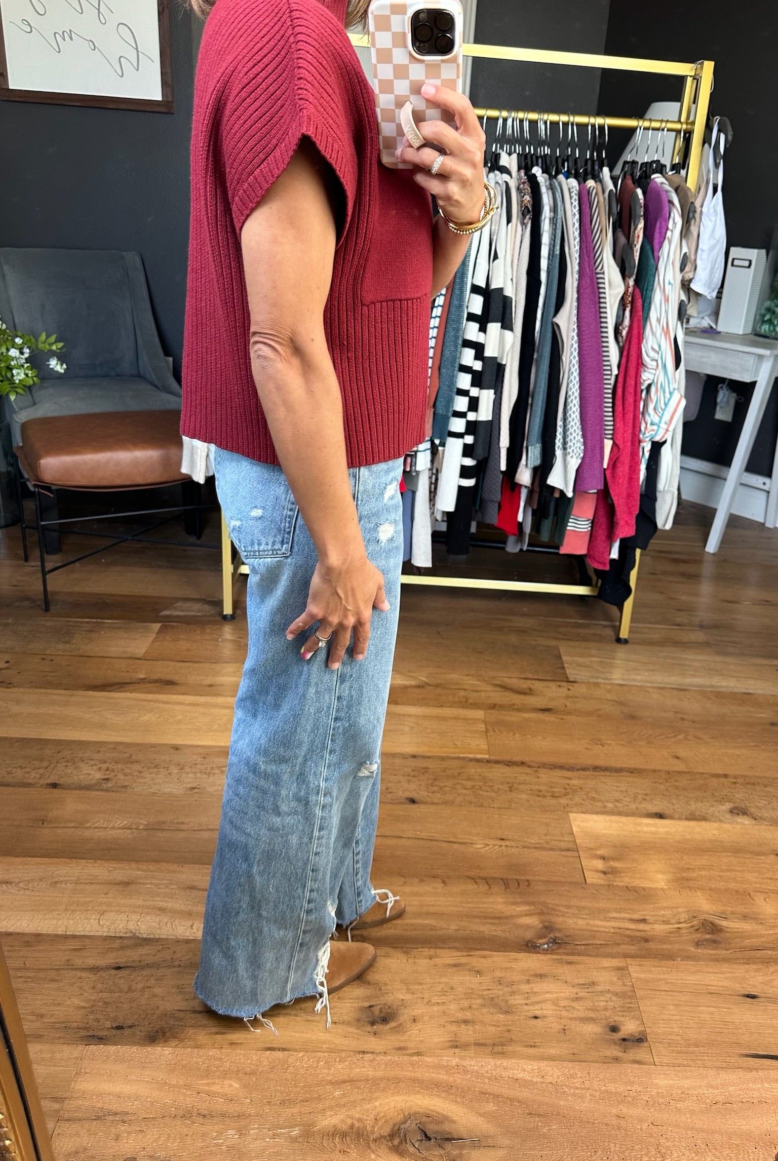 Lovely Girl High-Neck Sleeveless Sweater - Multiple Options-Sweaters-Entro-Anna Kaytes Boutique, Women's Fashion Boutique in Grinnell, Iowa