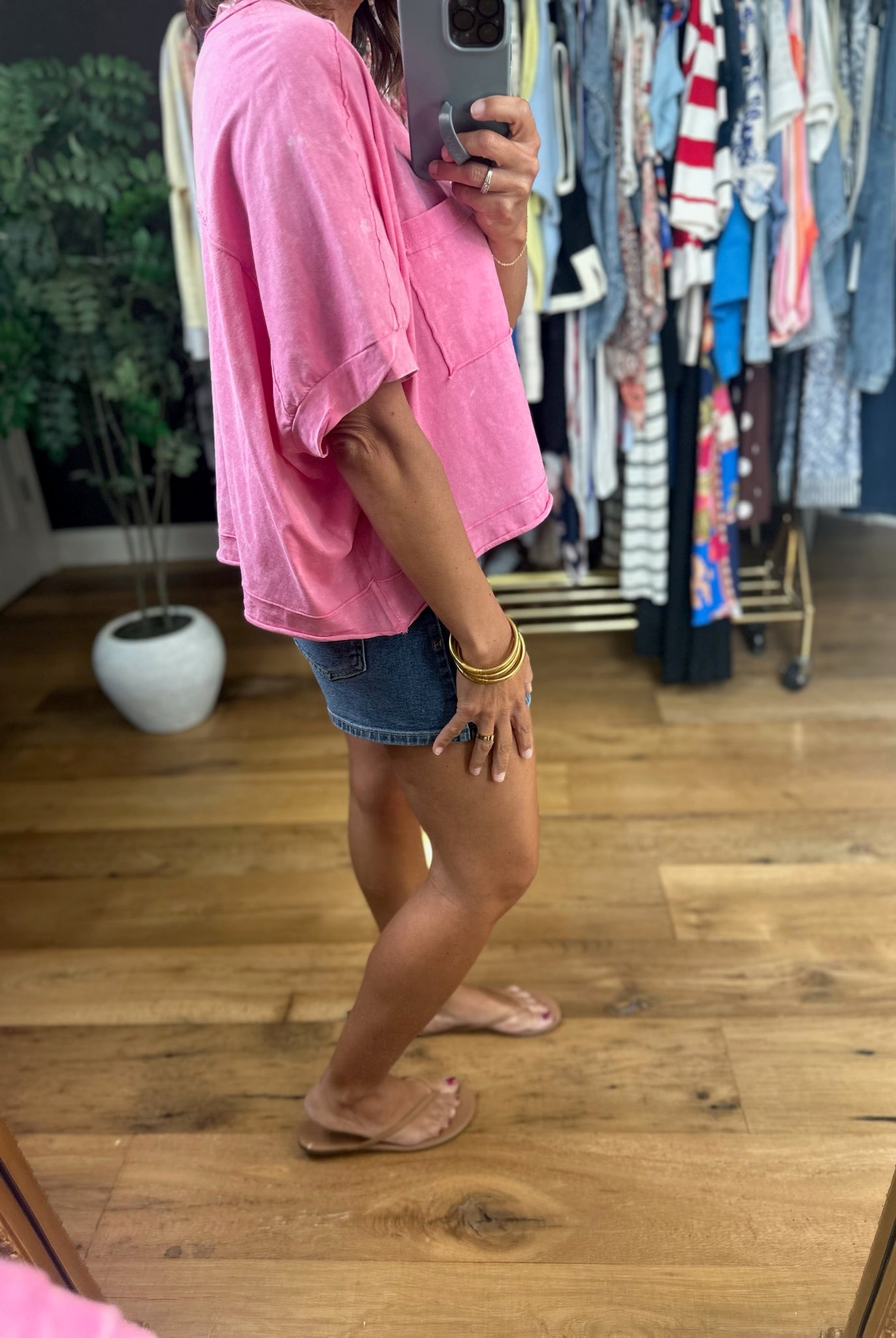Wide Open Spaces Flowy Tee-Short Sleeves-Very J-Anna Kaytes Boutique, Women's Fashion Boutique in Grinnell, Iowa