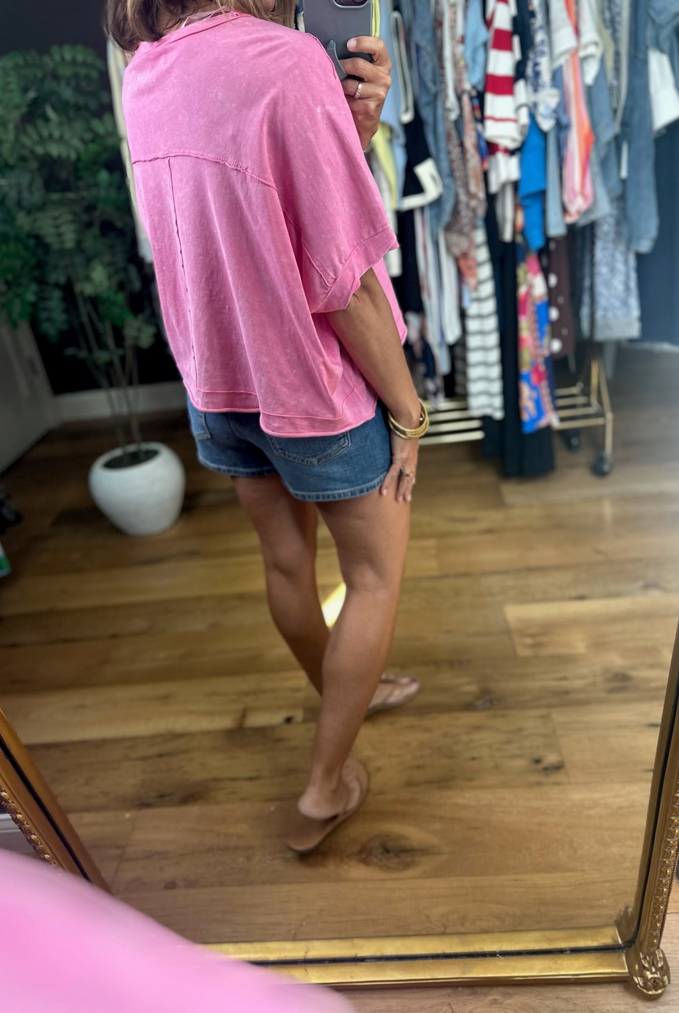 Wide Open Spaces Flowy Tee-Short Sleeves-Very J-Anna Kaytes Boutique, Women's Fashion Boutique in Grinnell, Iowa