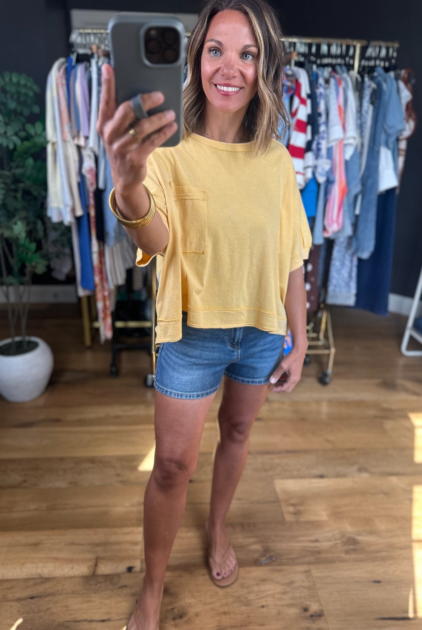 Wide Open Spaces Flowy Tee-Short Sleeves-Very J-Anna Kaytes Boutique, Women's Fashion Boutique in Grinnell, Iowa