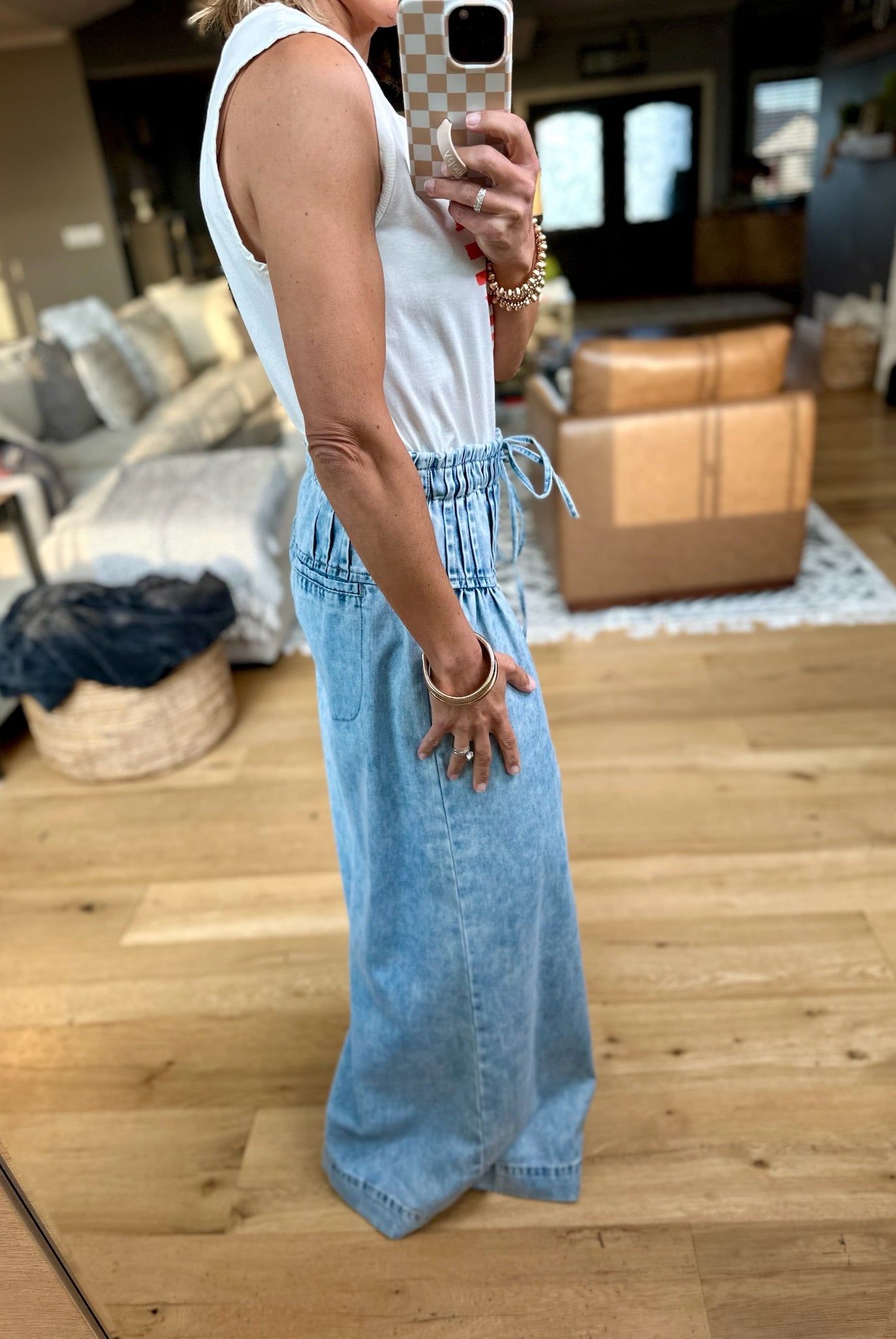 Stars & Stripes La Mer Tank - Sea Salt-Z Supply-Anna Kaytes Boutique, Women's Fashion Boutique in Grinnell, Iowa