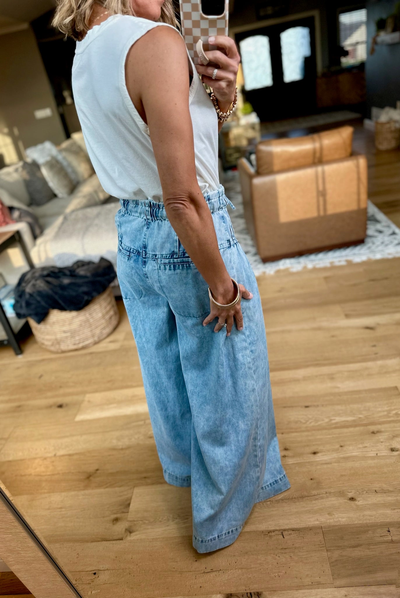 Stars & Stripes La Mer Tank - Sea Salt-Z Supply-Anna Kaytes Boutique, Women's Fashion Boutique in Grinnell, Iowa