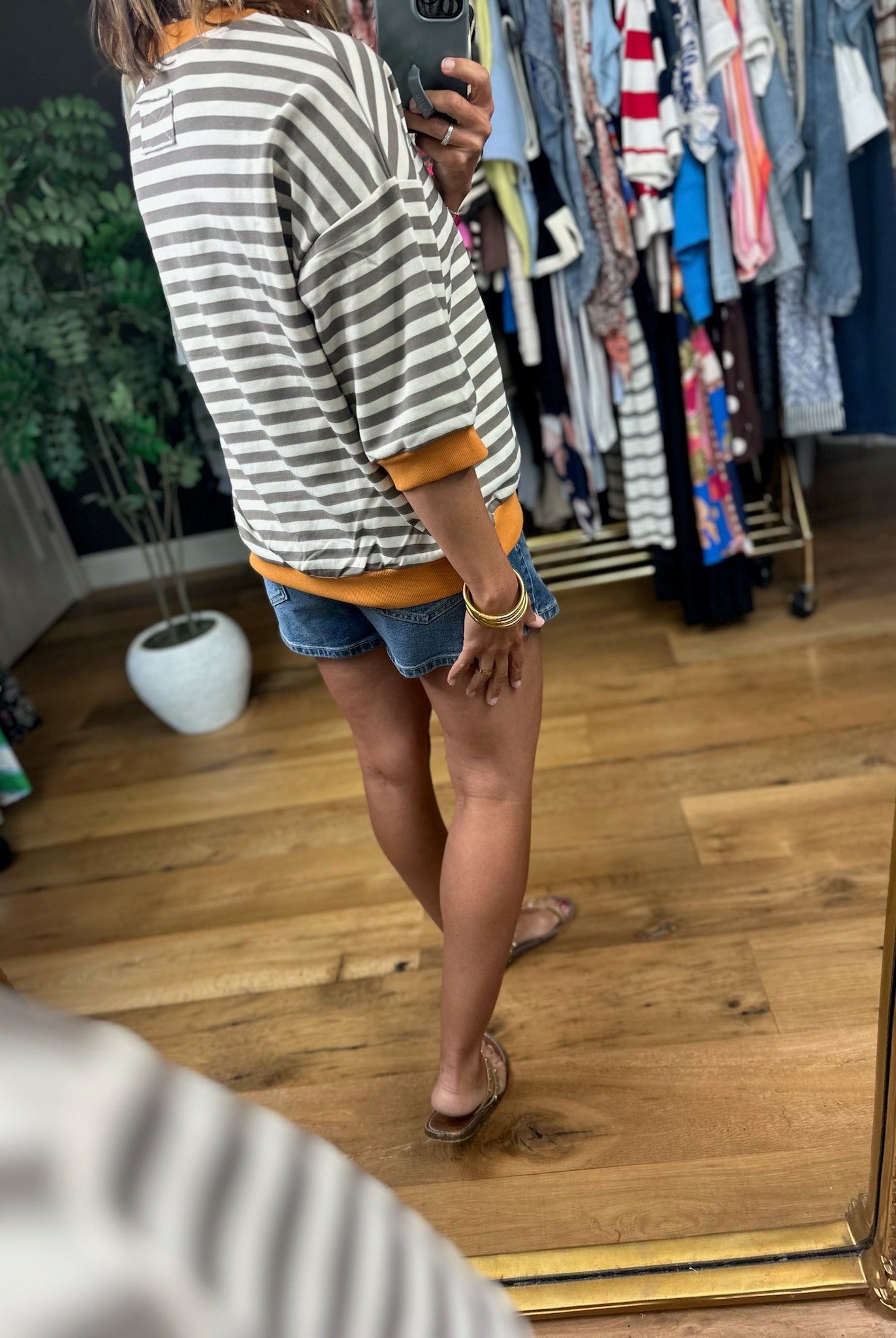 Keep Me Company Striped Top-Short Sleeves-JOA-Anna Kaytes Boutique, Women's Fashion Boutique in Grinnell, Iowa