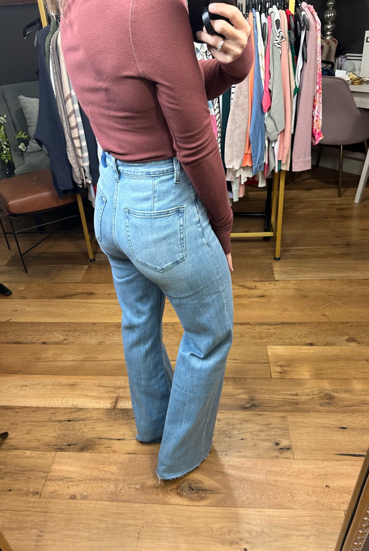 The Cecelia Super High-Rise Wide-Leg Denim-Jeans-Vervet V2680-Anna Kaytes Boutique, Women's Fashion Boutique in Grinnell, Iowa