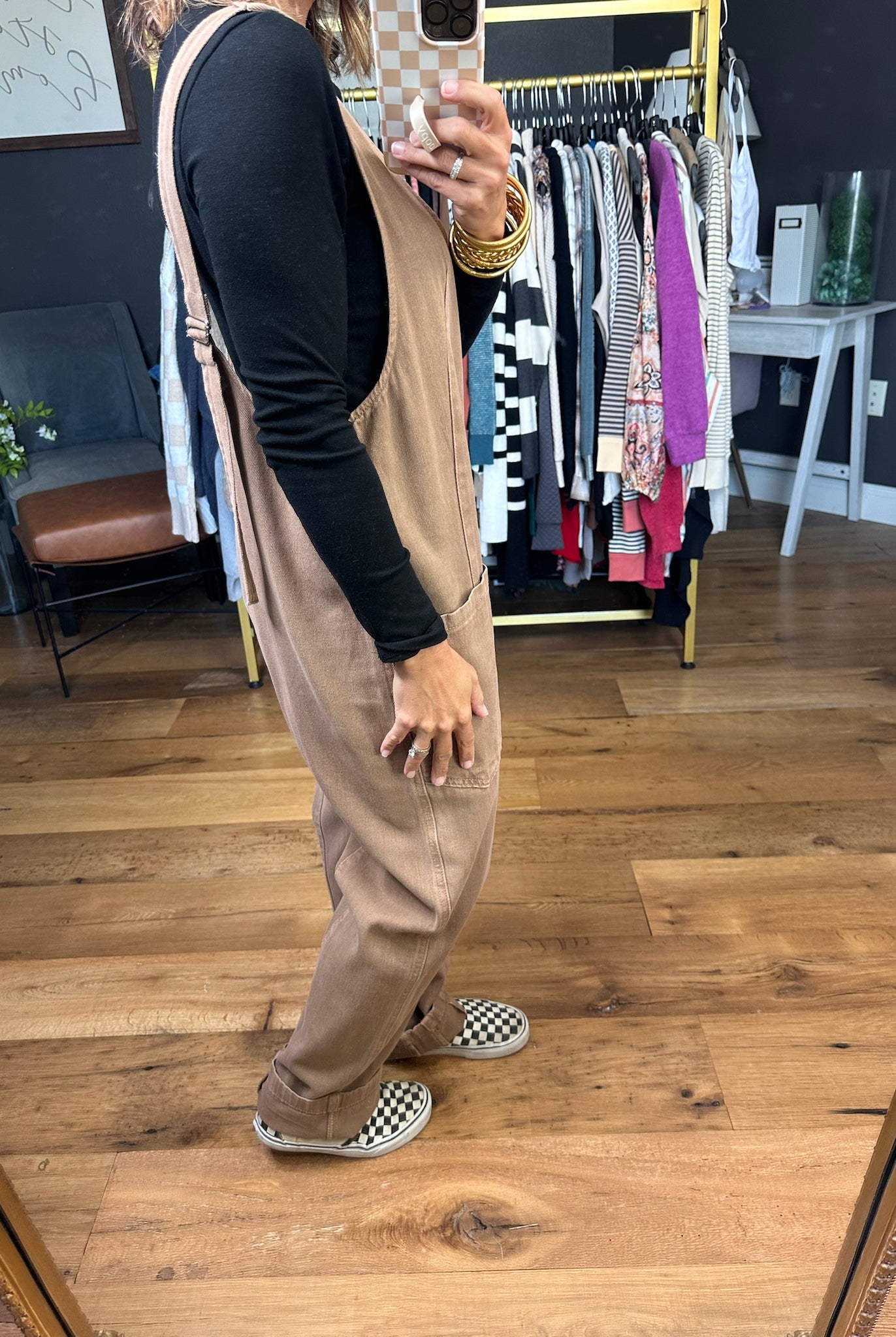 The Nina Pocket Jumpsuit - Mocha-Wishlist-Anna Kaytes Boutique, Women's Fashion Boutique in Grinnell, Iowa