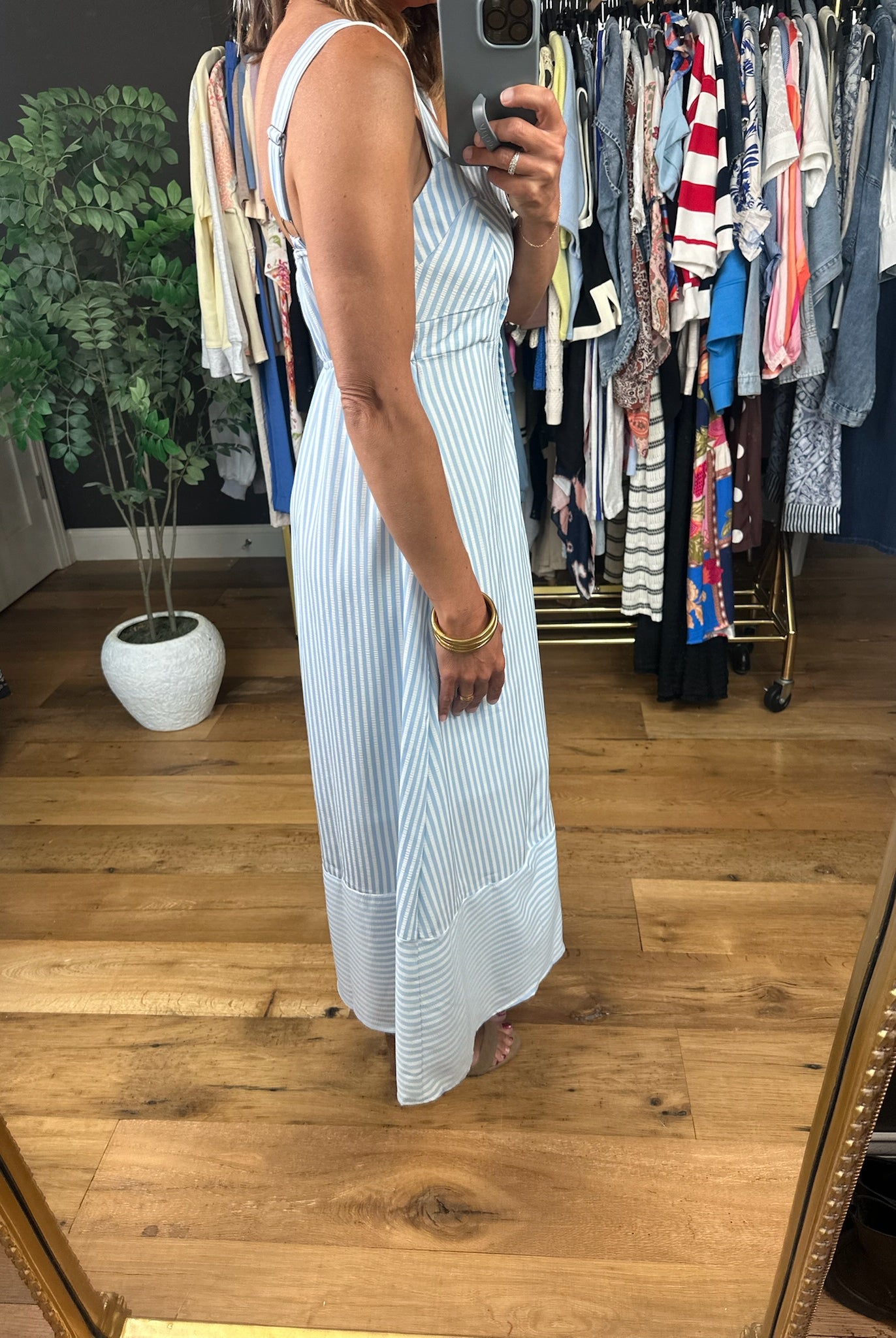 Sonoma Sips Striped Dress-Dresses-Blu Pepper-Anna Kaytes Boutique, Women's Fashion Boutique in Grinnell, Iowa