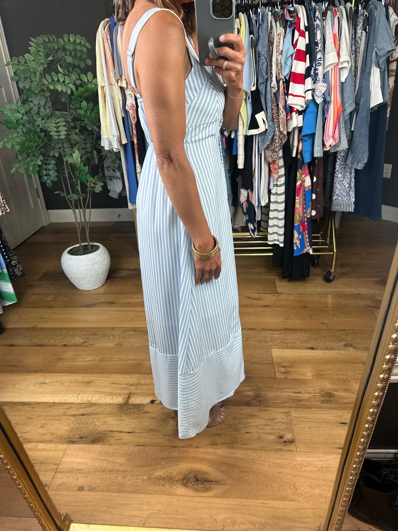 Sonoma Sips Striped Dress-Dresses-Blu Pepper-Anna Kaytes Boutique, Women's Fashion Boutique in Grinnell, Iowa