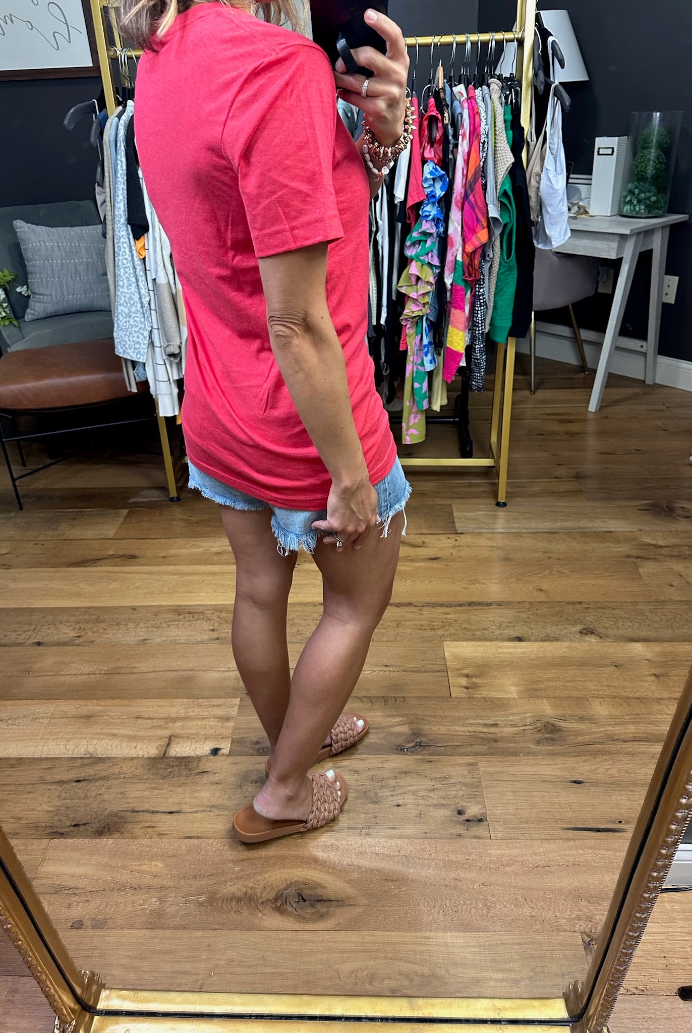 USA Graphic Tee - Red-Graphic Tees-Mugsby-Anna Kaytes Boutique, Women's Fashion Boutique in Grinnell, Iowa