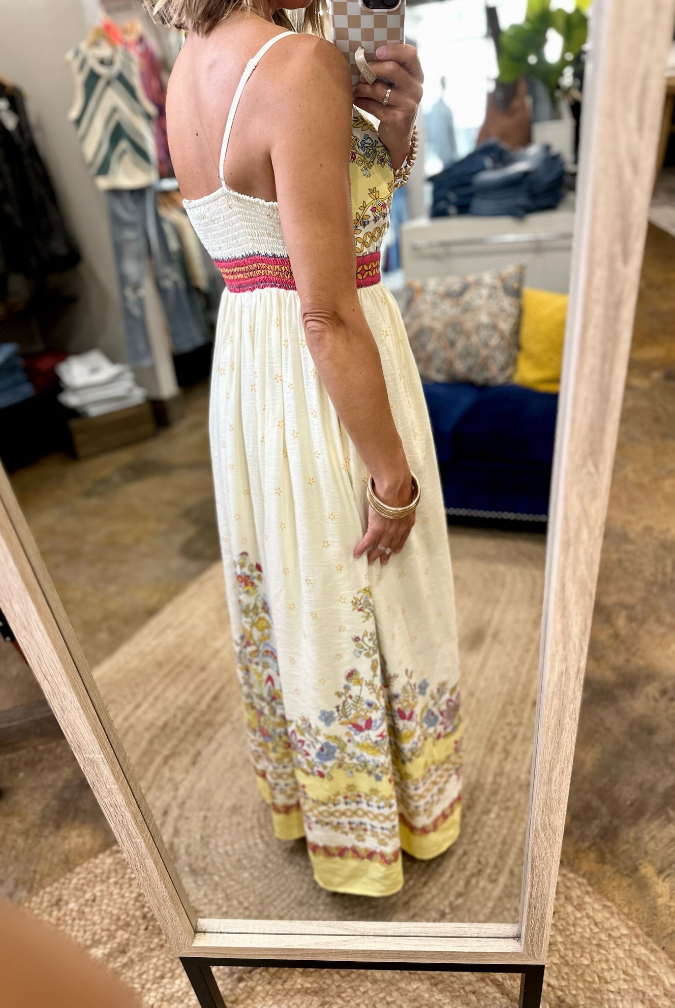 Find Your Path Pocket Maxi Dress - Yellow Multi-Skies Are Blue-Anna Kaytes Boutique, Women's Fashion Boutique in Grinnell, Iowa