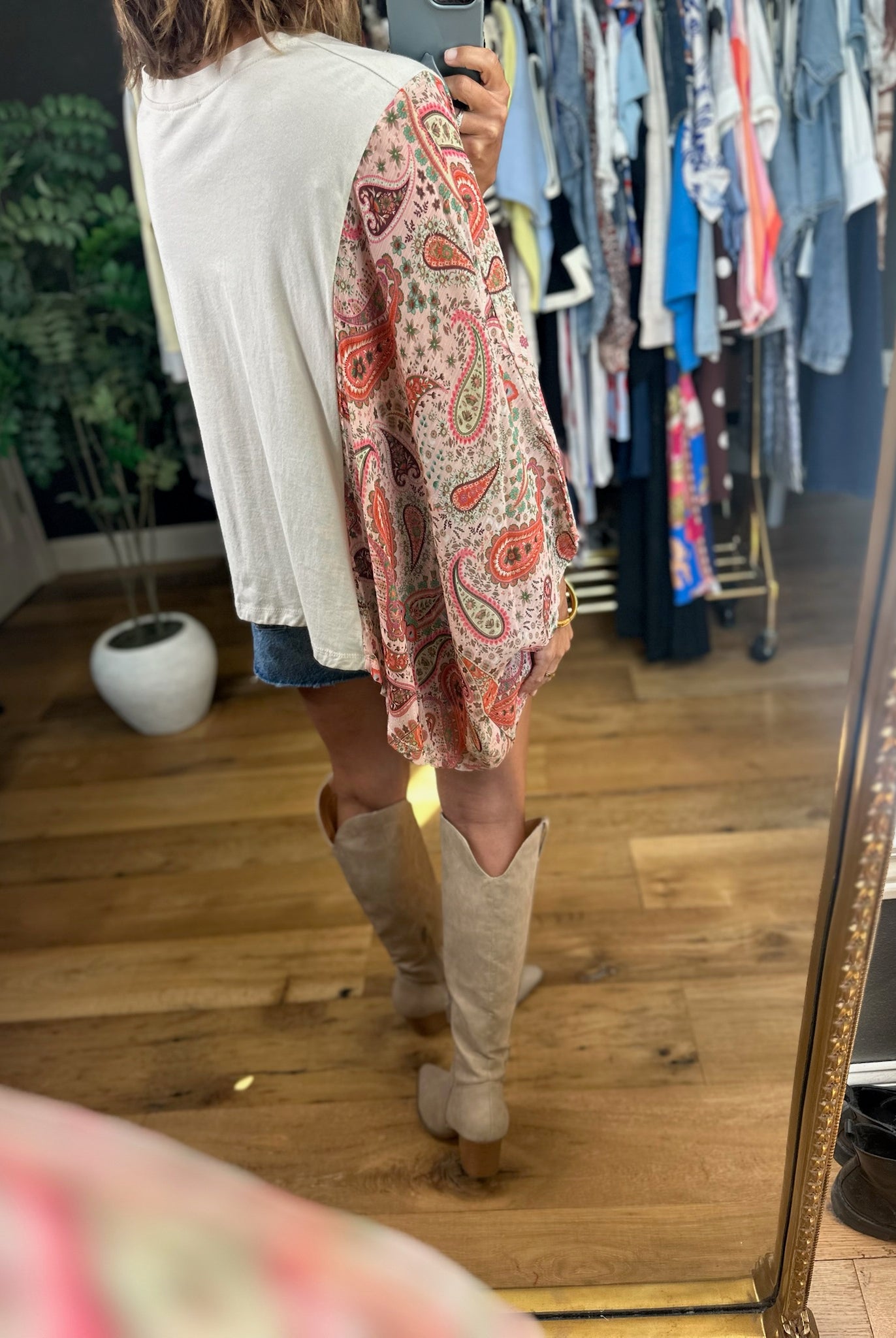 Nashville Handkerchief-Sleeve Top-Short Sleeves-Zutter-Anna Kaytes Boutique, Women's Fashion Boutique in Grinnell, Iowa