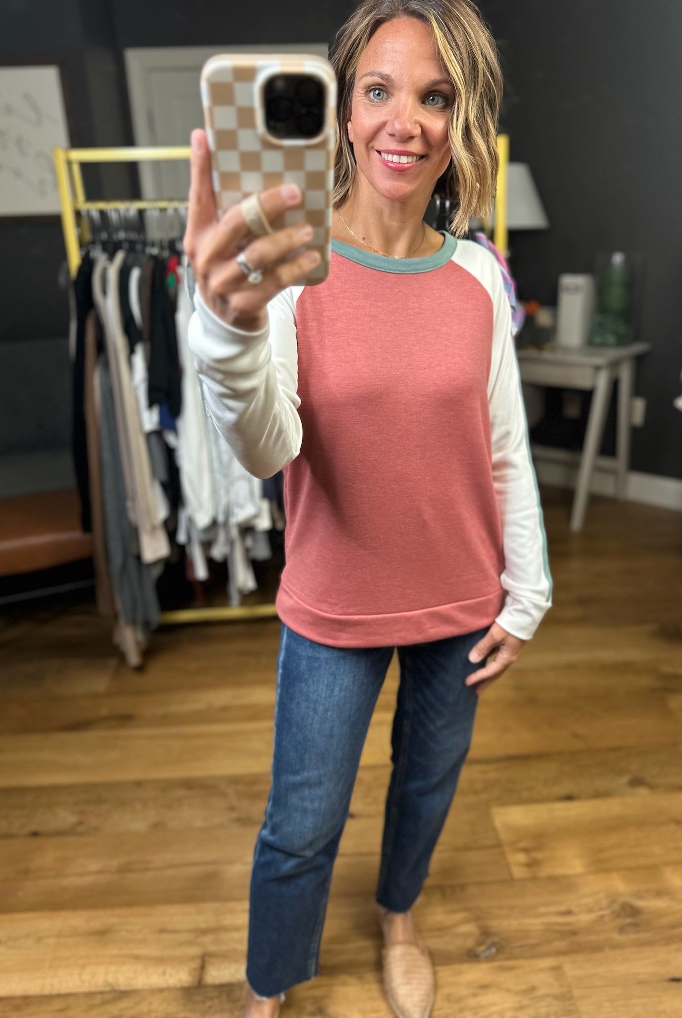 Sure Thing Color Block Long Sleeve Top - Multiple Options-Staccato-Anna Kaytes Boutique, Women's Fashion Boutique in Grinnell, Iowa