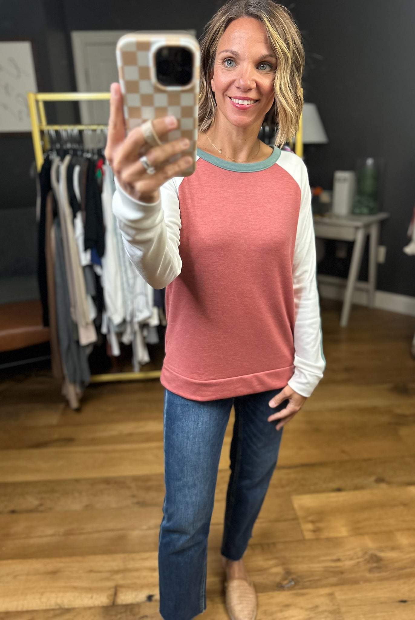 Sure Thing Color Block Long Sleeve Top - Multiple Options-Staccato-Anna Kaytes Boutique, Women's Fashion Boutique in Grinnell, Iowa