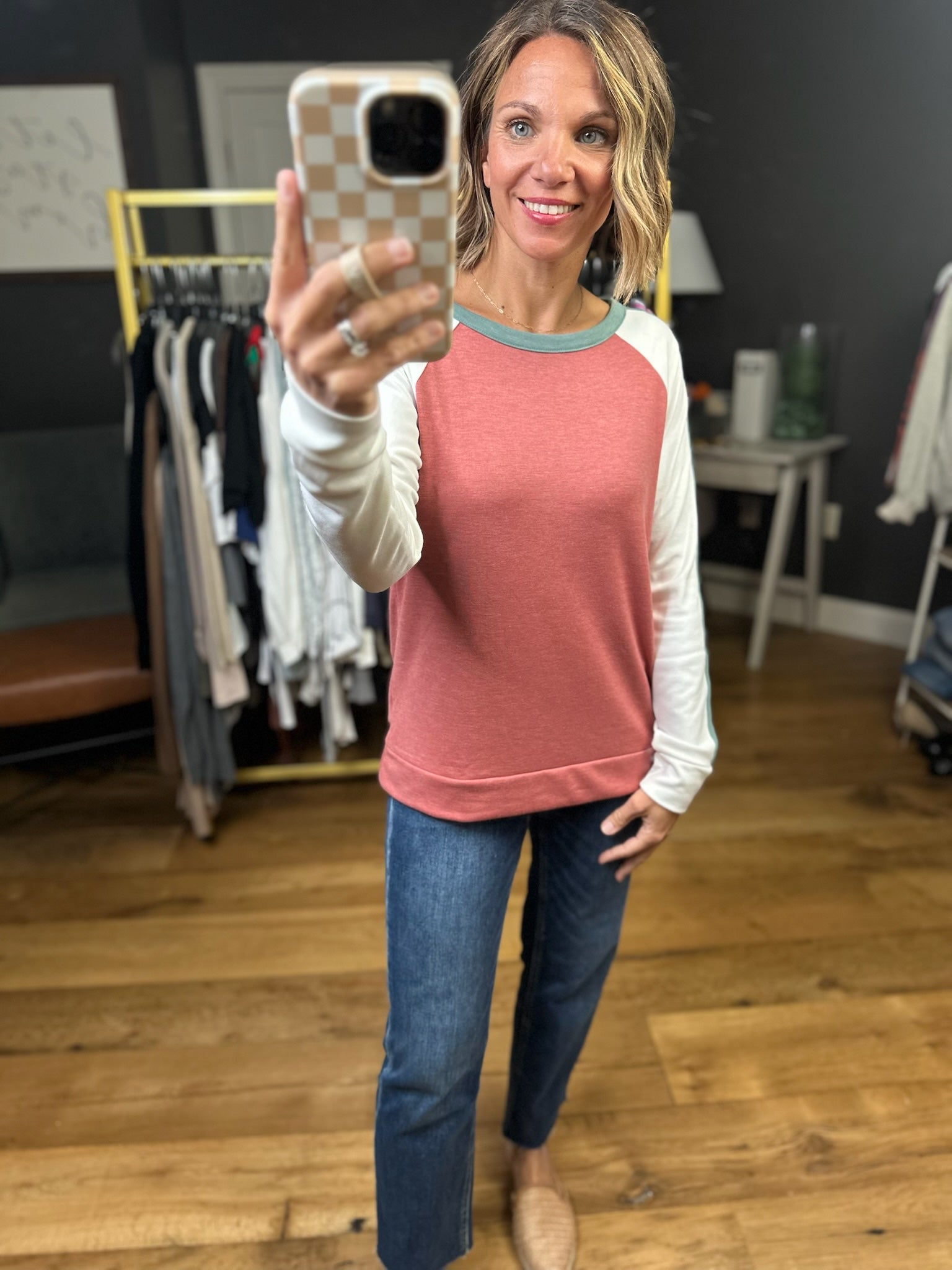 Sure Thing Color Block Long Sleeve Top - Multiple Options-Staccato-Anna Kaytes Boutique, Women's Fashion Boutique in Grinnell, Iowa