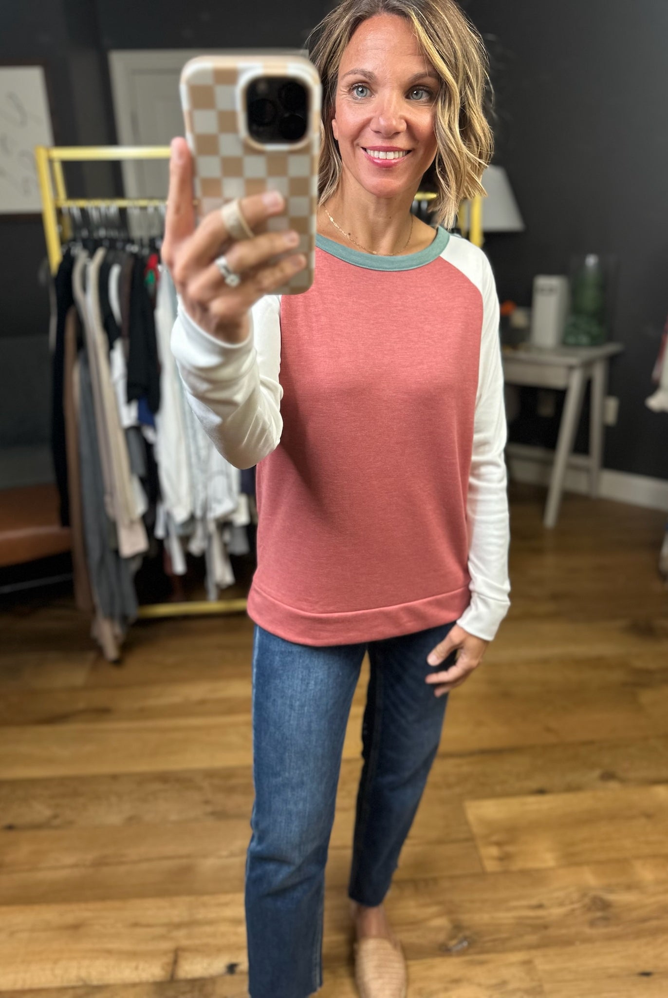 Sure Thing Color Block Long Sleeve Top - Multiple Options-Staccato-Anna Kaytes Boutique, Women's Fashion Boutique in Grinnell, Iowa