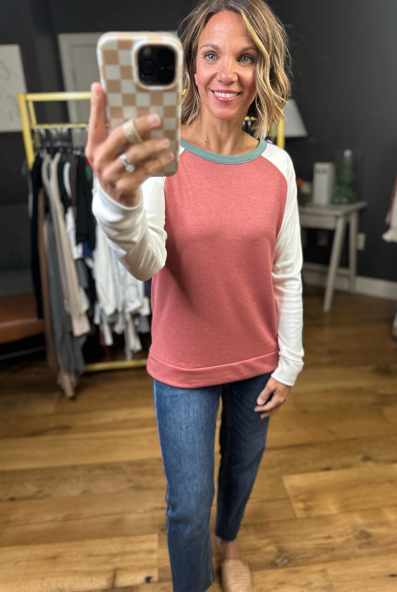 Sure Thing Color Block Long Sleeve Top - Multiple Options-Staccato-Anna Kaytes Boutique, Women's Fashion Boutique in Grinnell, Iowa