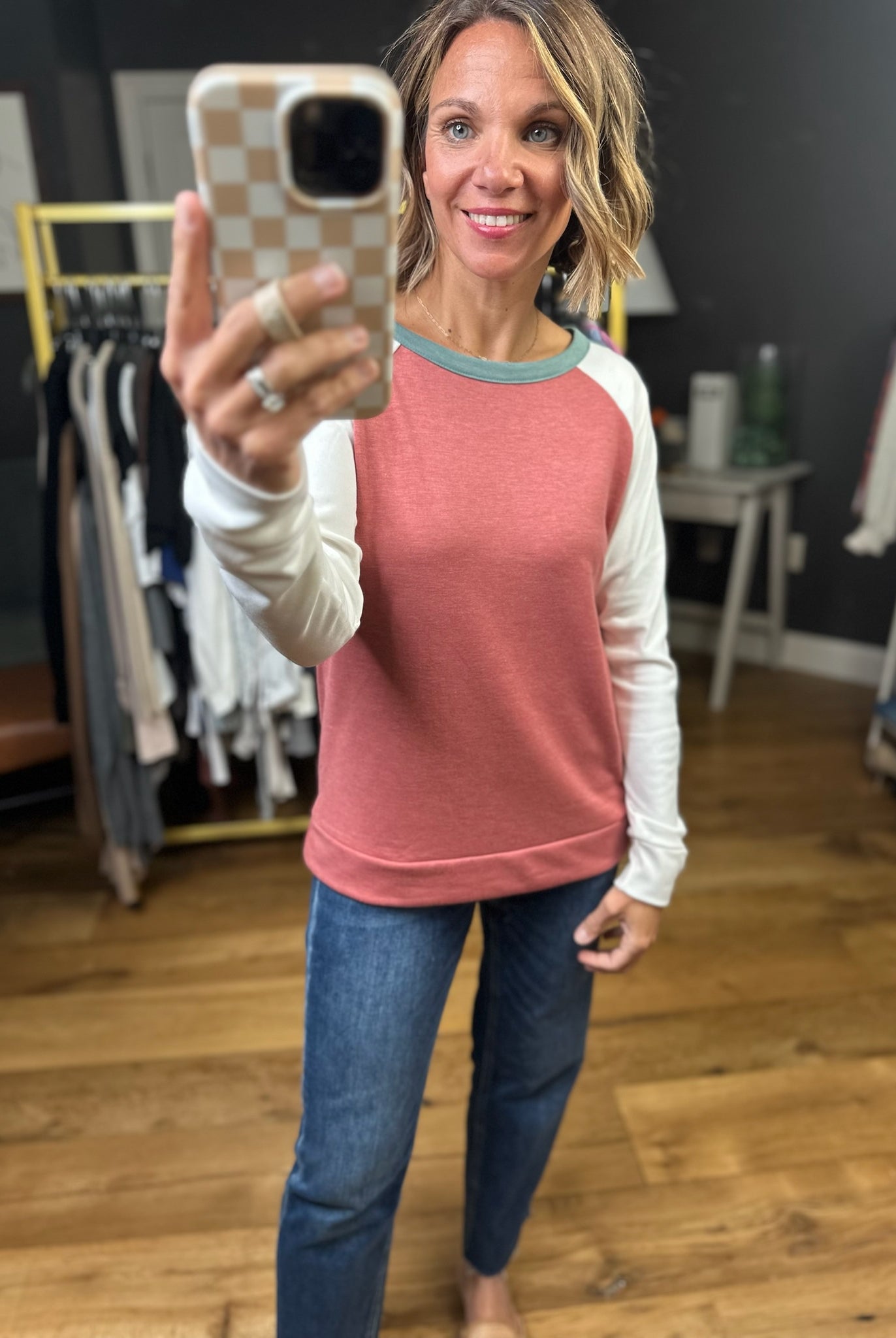 Sure Thing Color Block Long Sleeve Top - Multiple Options-Staccato-Anna Kaytes Boutique, Women's Fashion Boutique in Grinnell, Iowa