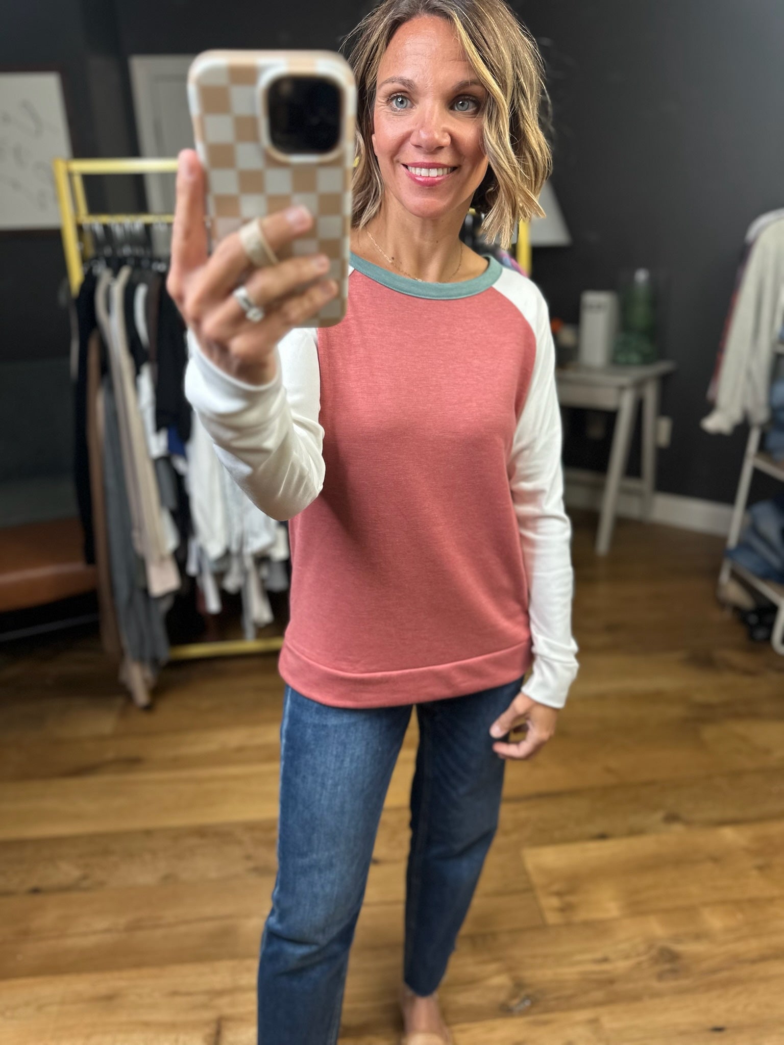 Sure Thing Color Block Long Sleeve Top - Multiple Options-Staccato-Anna Kaytes Boutique, Women's Fashion Boutique in Grinnell, Iowa