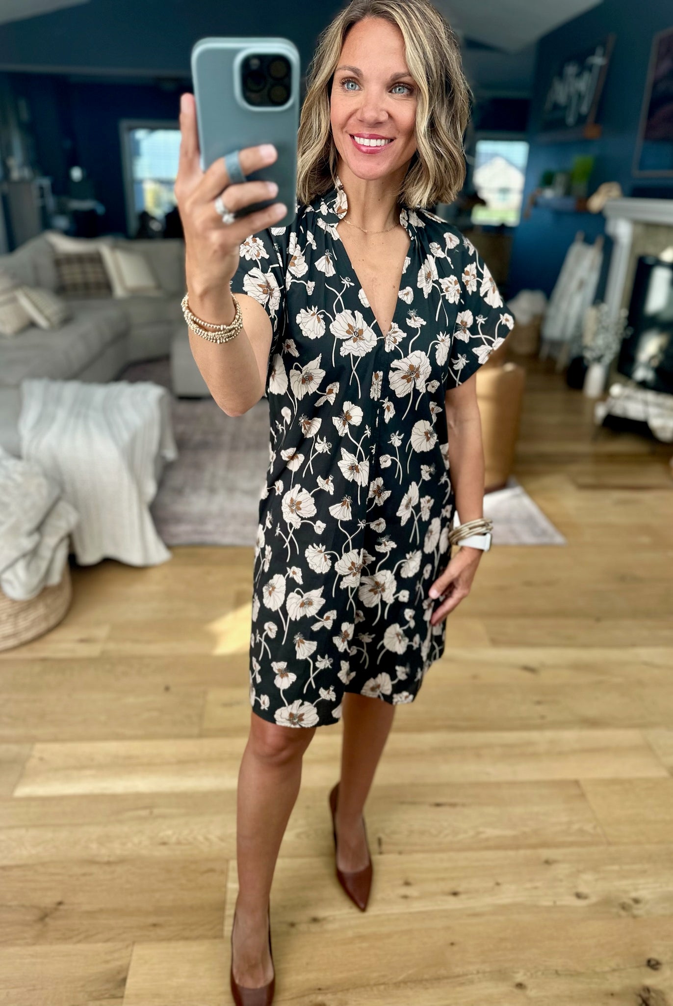 Looking To The Future Floral Dress-THML-Anna Kaytes Boutique, Women's Fashion Boutique in Grinnell, Iowa