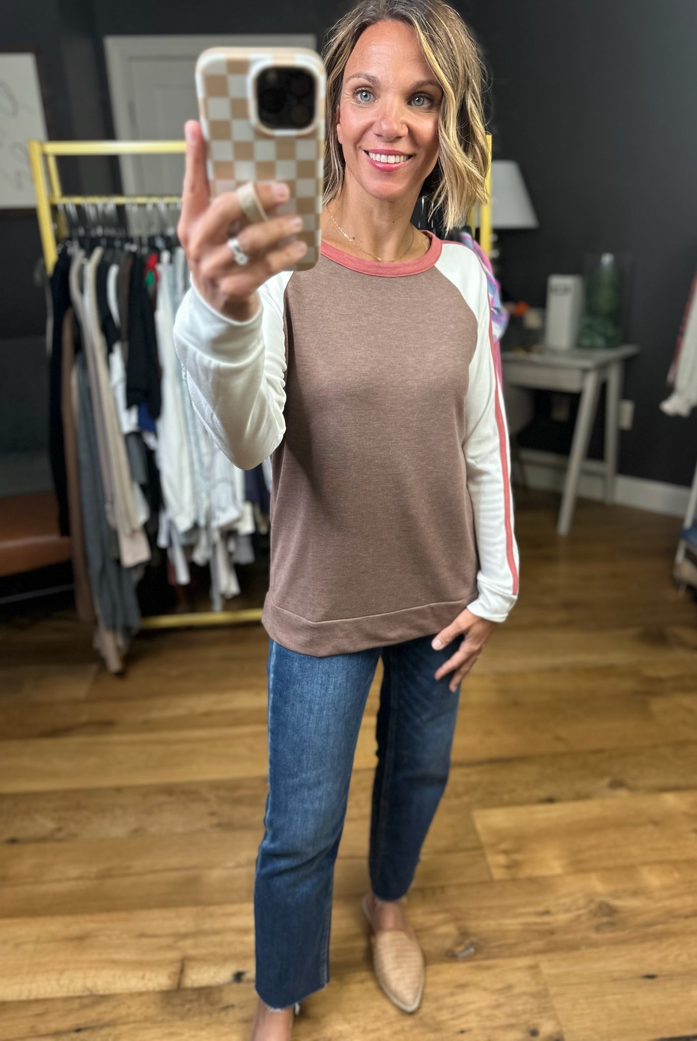 Sure Thing Color Block Long Sleeve Top - Multiple Options-Staccato-Anna Kaytes Boutique, Women's Fashion Boutique in Grinnell, Iowa