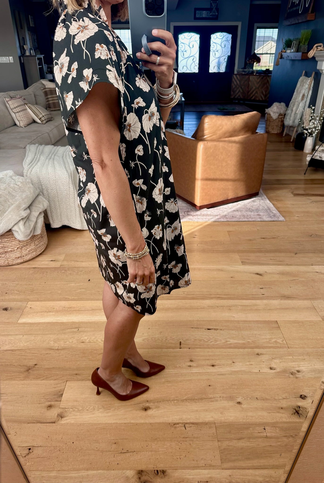 Looking To The Future Floral Dress-THML-Anna Kaytes Boutique, Women's Fashion Boutique in Grinnell, Iowa