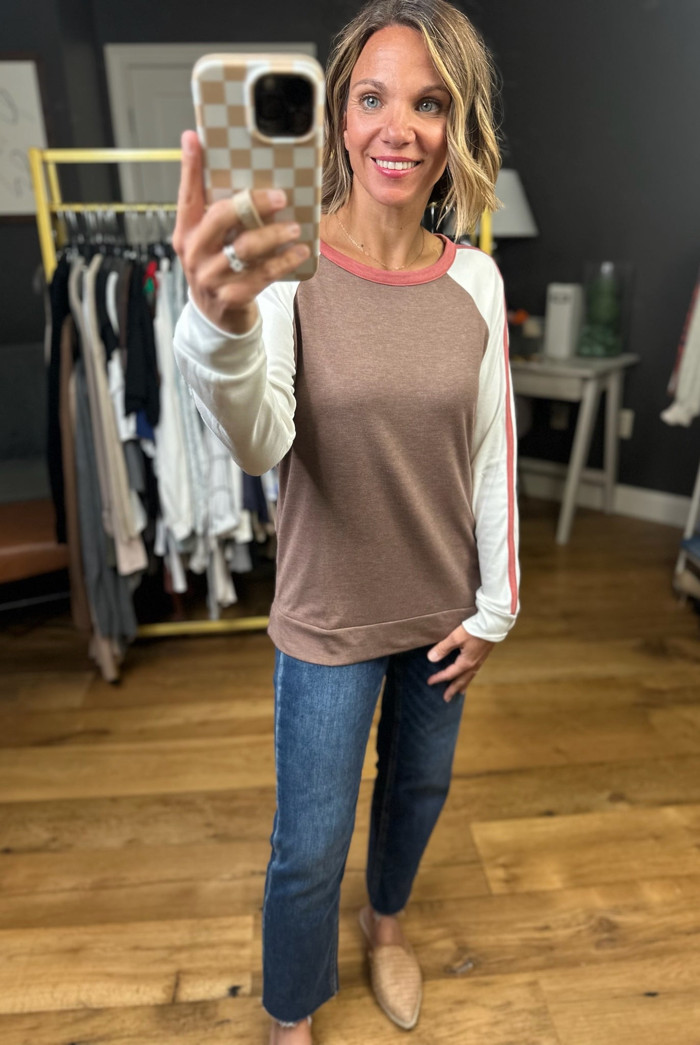 Sure Thing Color Block Long Sleeve Top - Multiple Options-Staccato-Anna Kaytes Boutique, Women's Fashion Boutique in Grinnell, Iowa
