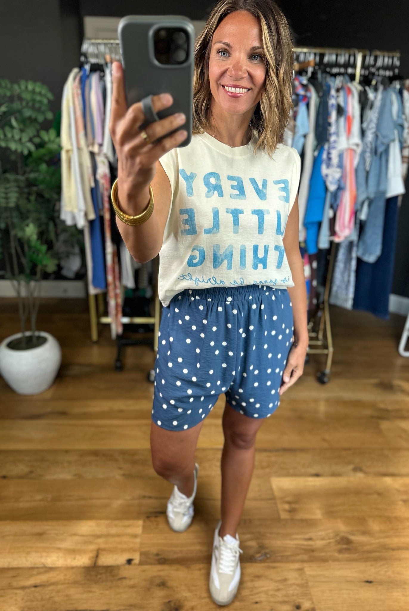 The Dani Polka-Dot Pocket Short-Shorts-Anna Kaytes Boutique-Anna Kaytes Boutique, Women's Fashion Boutique in Grinnell, Iowa