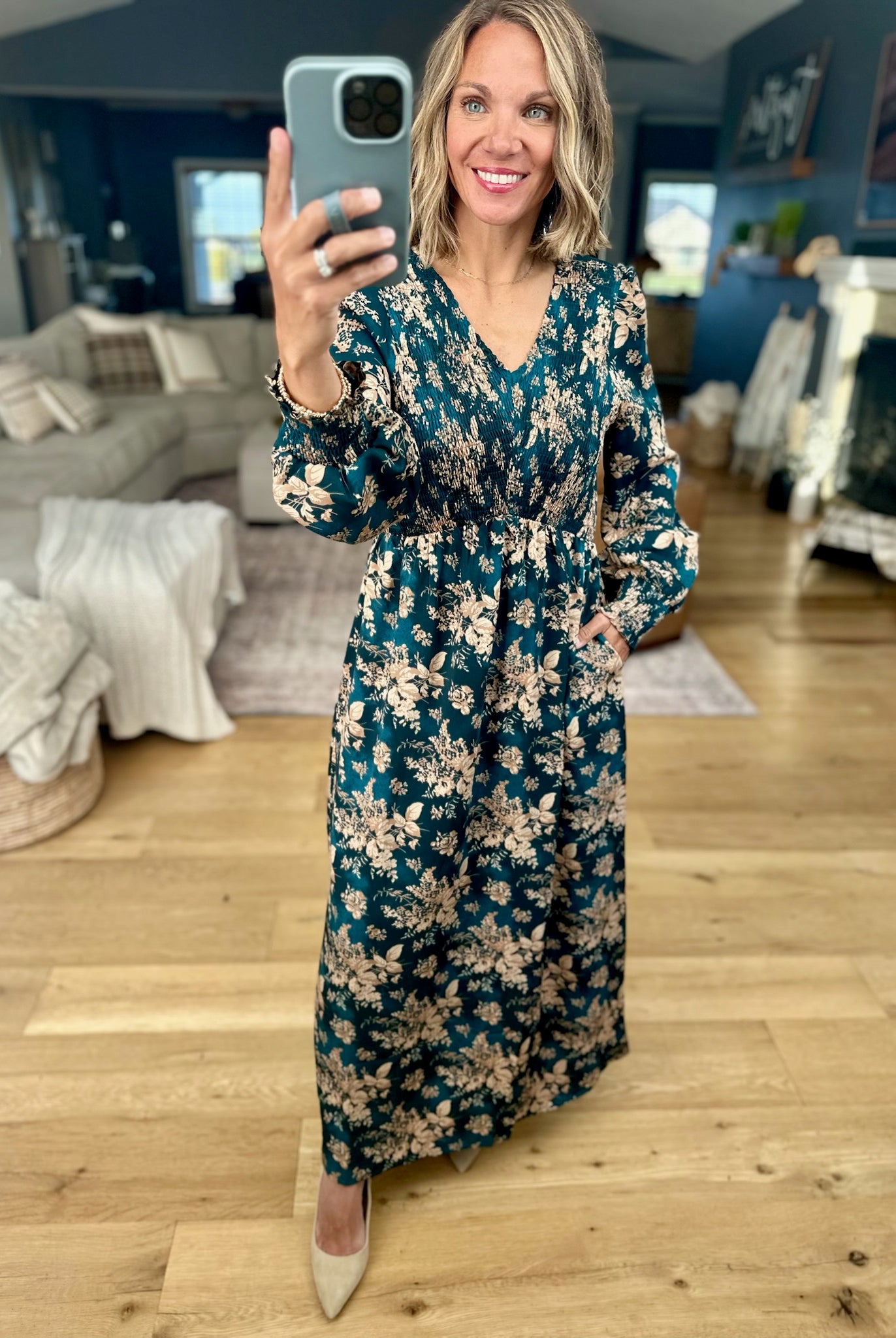 The Only Way Floral Pocket Maxi Dress-Hayden-Anna Kaytes Boutique, Women's Fashion Boutique in Grinnell, Iowa