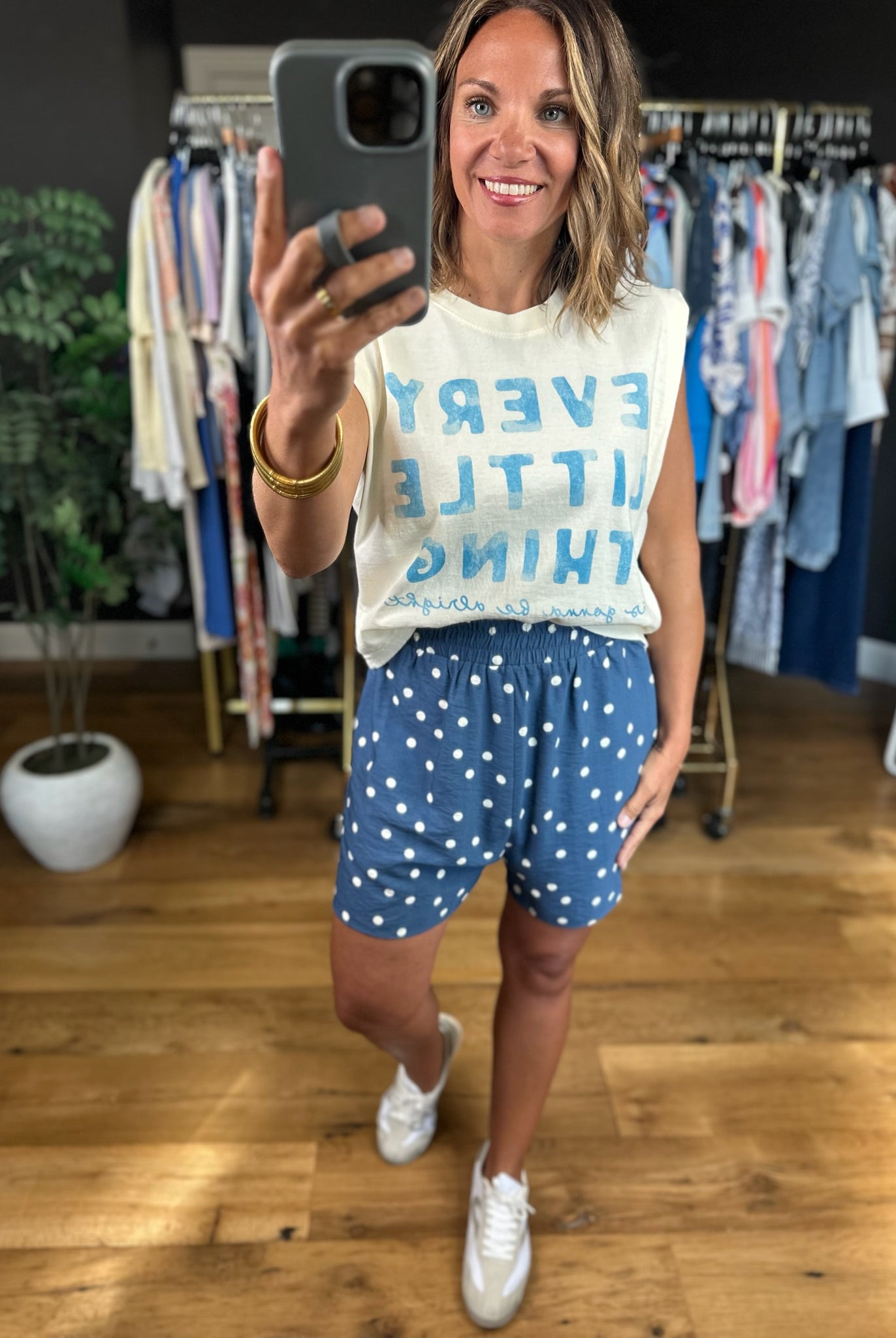 The Dani Polka-Dot Pocket Short-Shorts-Anna Kaytes Boutique-Anna Kaytes Boutique, Women's Fashion Boutique in Grinnell, Iowa