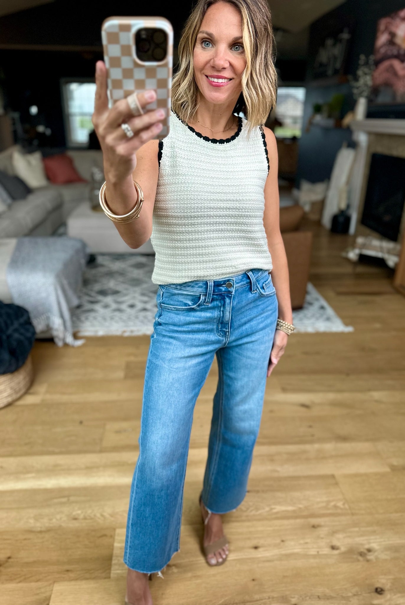 The Aleah High-Rise Slim Wide Crop Denim-Flying Monkey-Anna Kaytes Boutique, Women's Fashion Boutique in Grinnell, Iowa