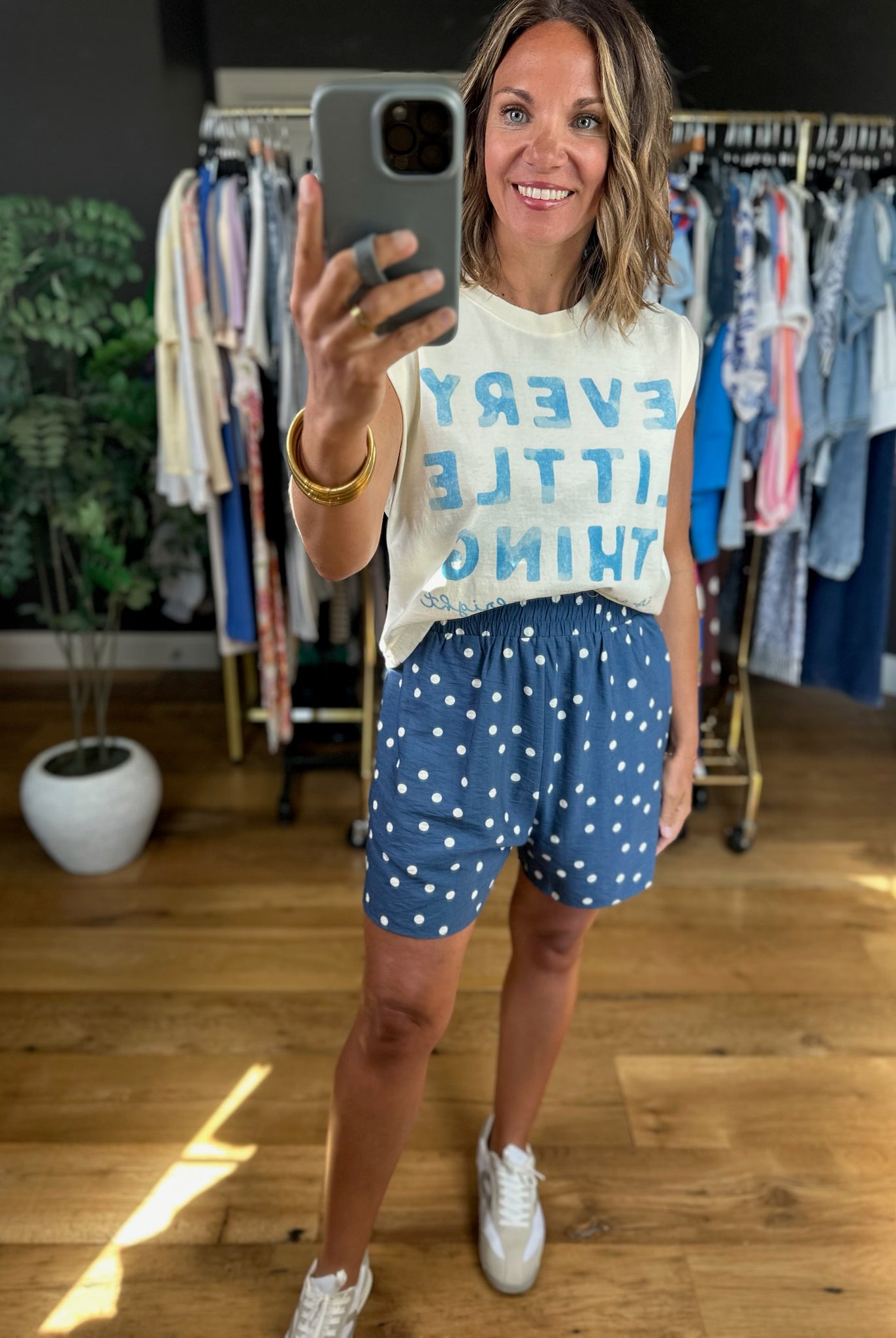 The Dani Polka-Dot Pocket Short-Shorts-Anna Kaytes Boutique-Anna Kaytes Boutique, Women's Fashion Boutique in Grinnell, Iowa