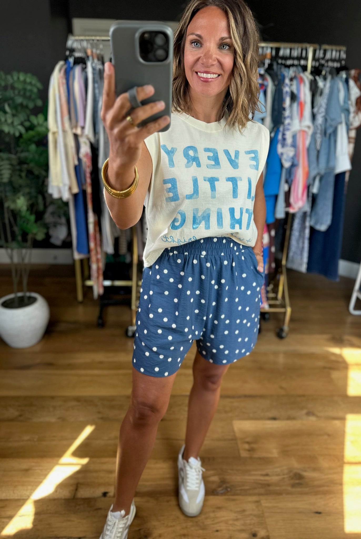 The Dani Polka-Dot Pocket Short-Shorts-Anna Kaytes Boutique-Anna Kaytes Boutique, Women's Fashion Boutique in Grinnell, Iowa