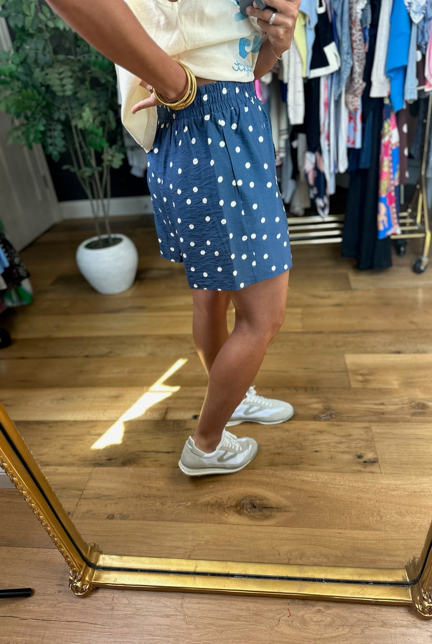 The Dani Polka-Dot Pocket Short-Shorts-Anna Kaytes Boutique-Anna Kaytes Boutique, Women's Fashion Boutique in Grinnell, Iowa
