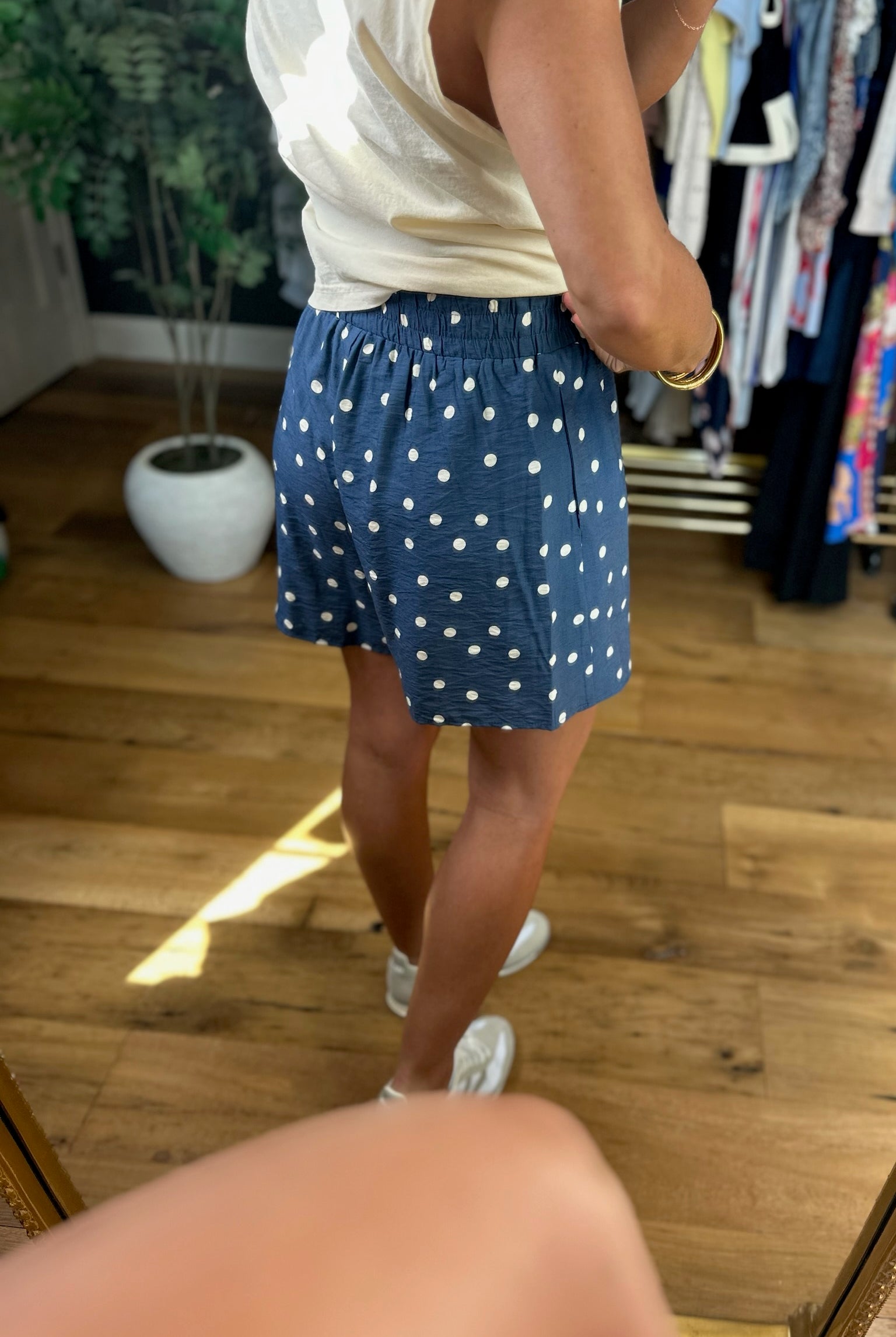 The Dani Polka-Dot Pocket Short-Shorts-Anna Kaytes Boutique-Anna Kaytes Boutique, Women's Fashion Boutique in Grinnell, Iowa
