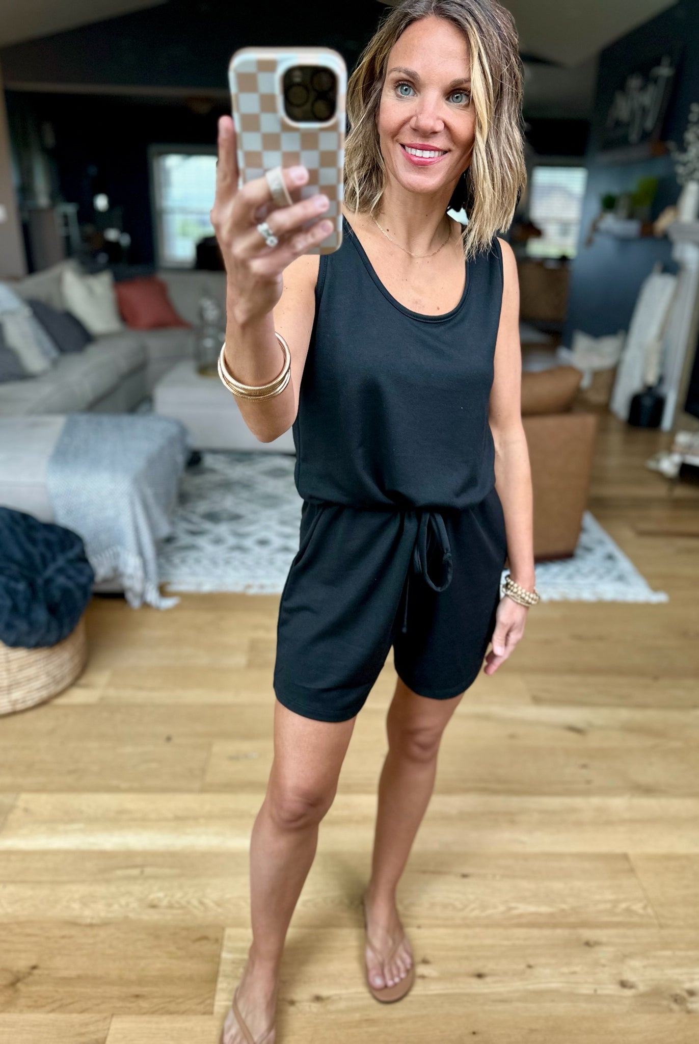 On My Own Pocket Romper - Black-Staccato-Anna Kaytes Boutique, Women's Fashion Boutique in Grinnell, Iowa