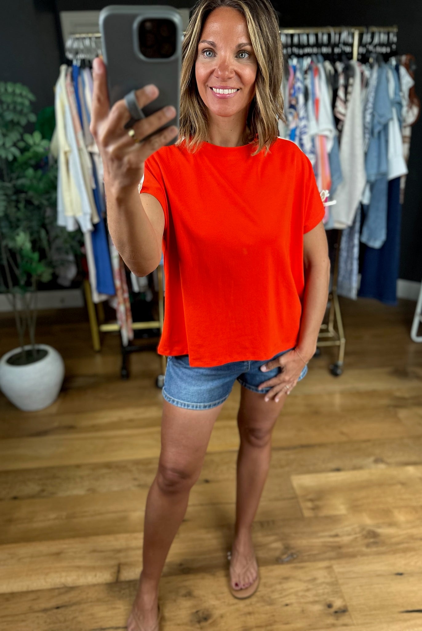 In My Feels Cotton Tee-Short Sleeves-Wishlist-Anna Kaytes Boutique, Women's Fashion Boutique in Grinnell, Iowa