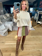 Everything Good Colorblock Skirt-Anniewear-Anna Kaytes Boutique, Women's Fashion Boutique in Grinnell, Iowa