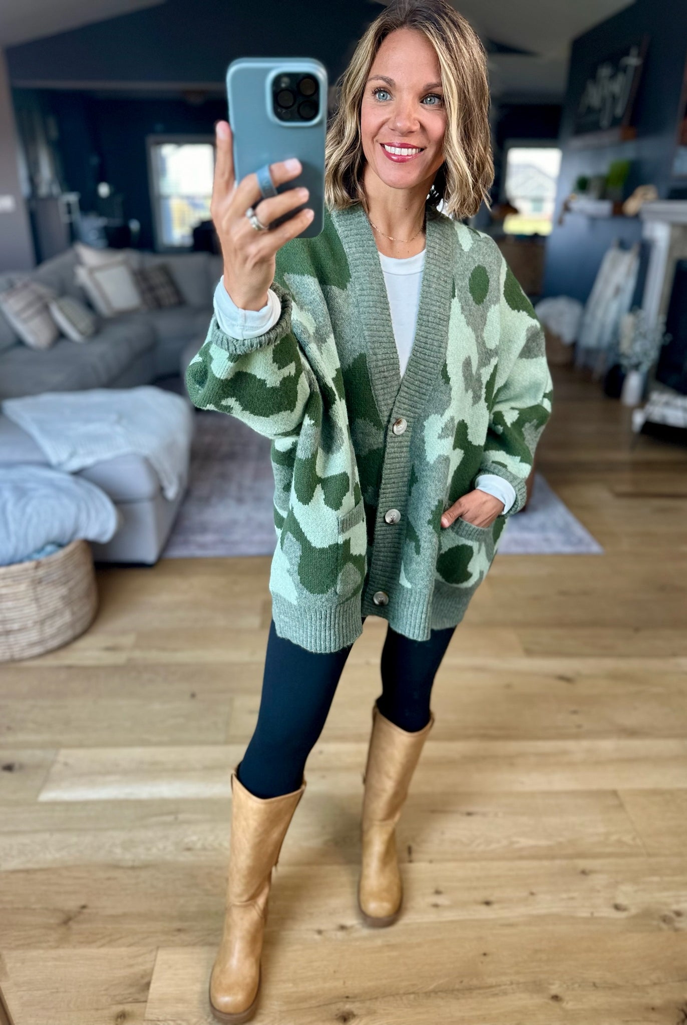 **Hidden Treasure Oversized Cardigan-sweater-Bucketlist-Anna Kaytes Boutique, Women's Fashion Boutique in Grinnell, Iowa