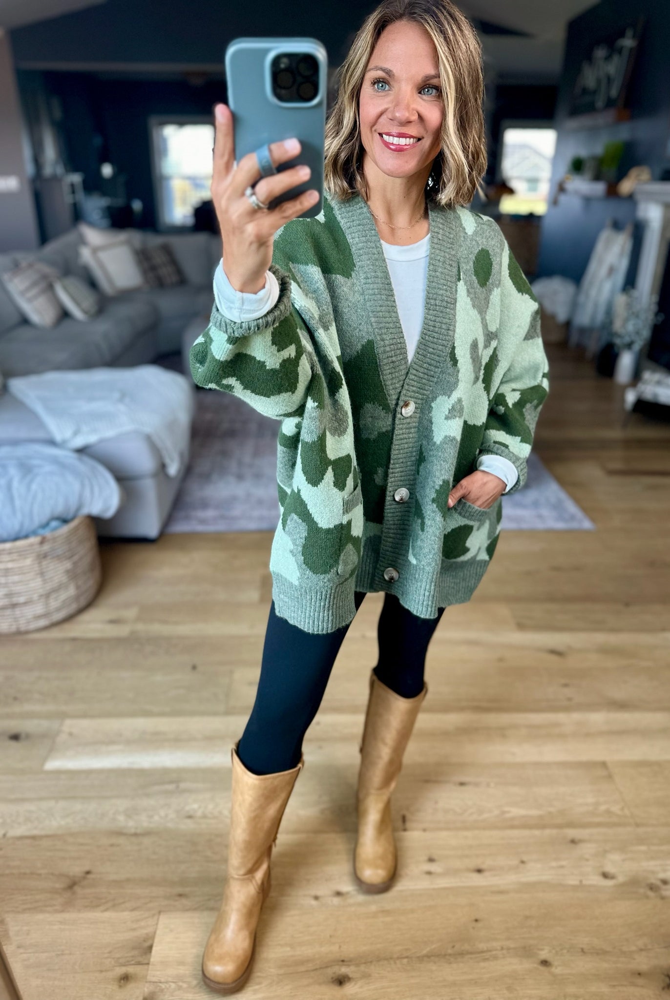 **Hidden Treasure Oversized Cardigan-sweater-Bucketlist-Anna Kaytes Boutique, Women's Fashion Boutique in Grinnell, Iowa