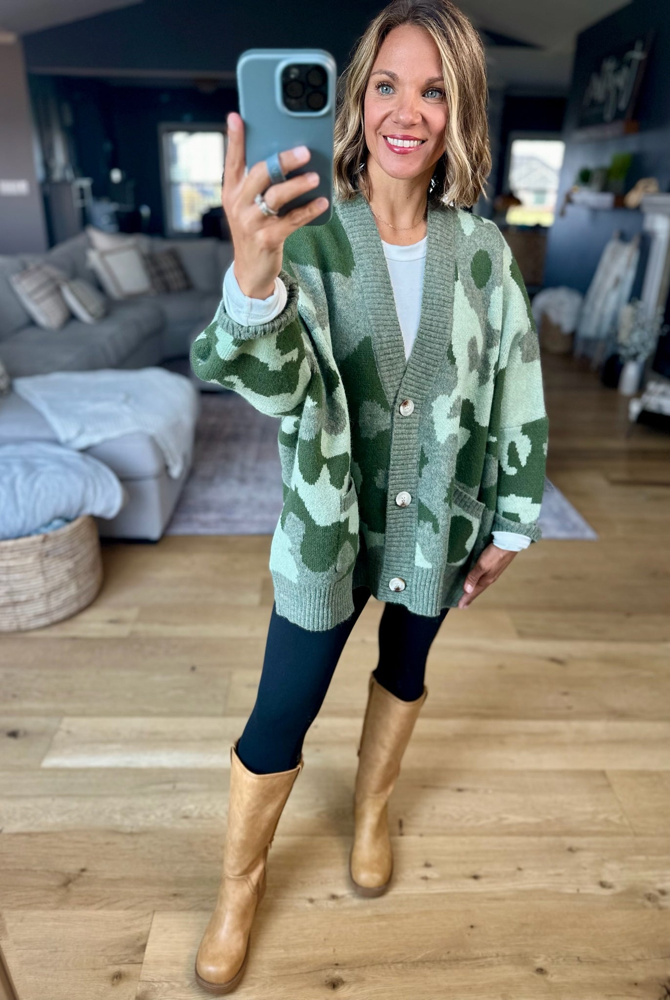 **Hidden Treasure Oversized Cardigan-sweater-Bucketlist-Anna Kaytes Boutique, Women's Fashion Boutique in Grinnell, Iowa