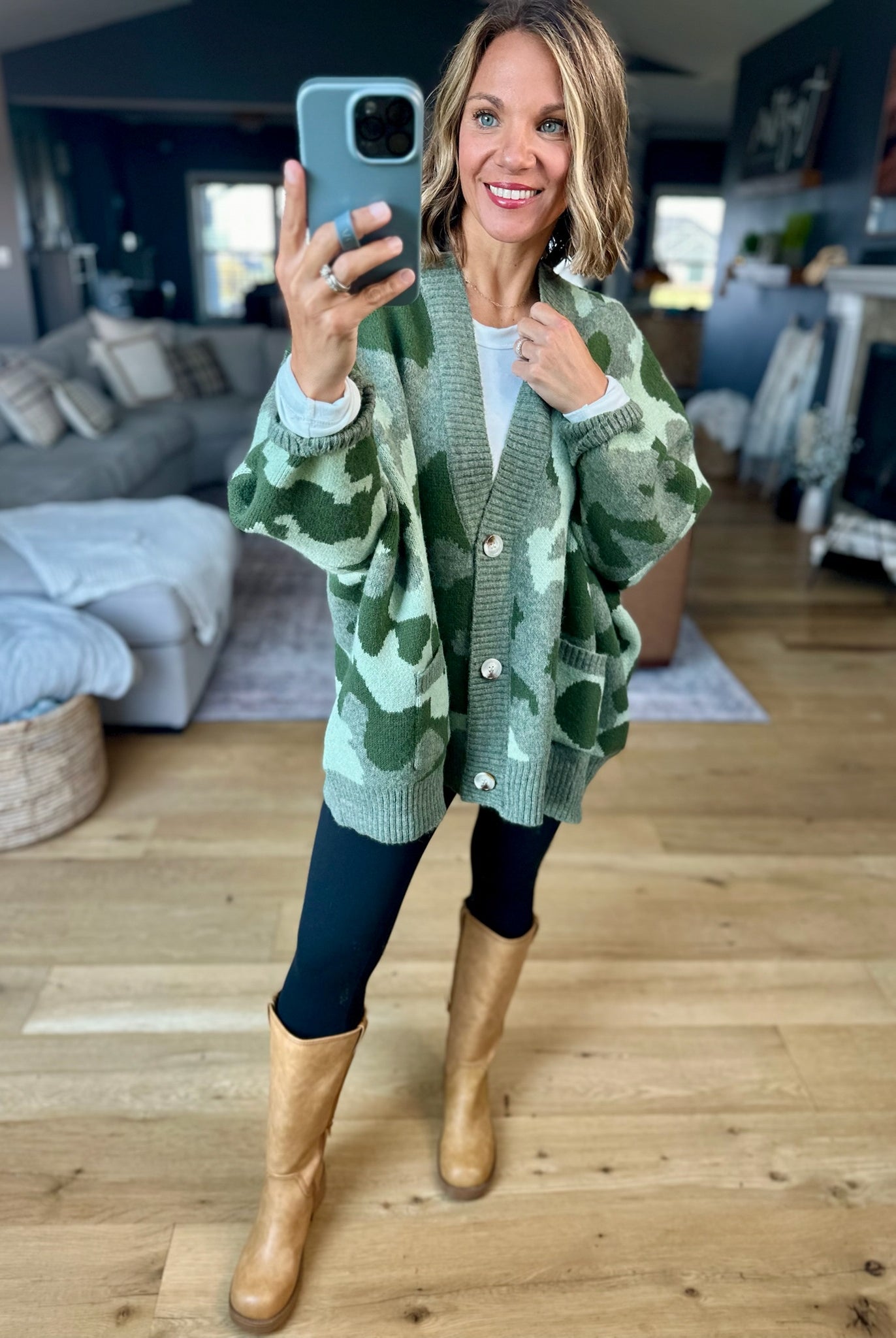 **Hidden Treasure Oversized Cardigan-sweater-Bucketlist-Anna Kaytes Boutique, Women's Fashion Boutique in Grinnell, Iowa