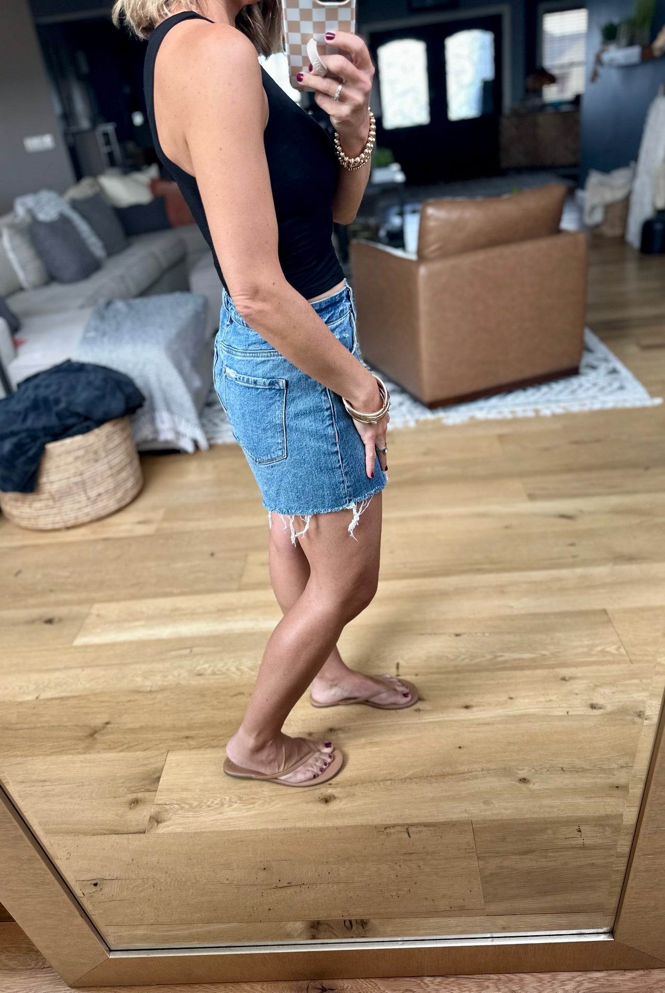The Devon High-Rise Denim Shorts-Vervet-Anna Kaytes Boutique, Women's Fashion Boutique in Grinnell, Iowa