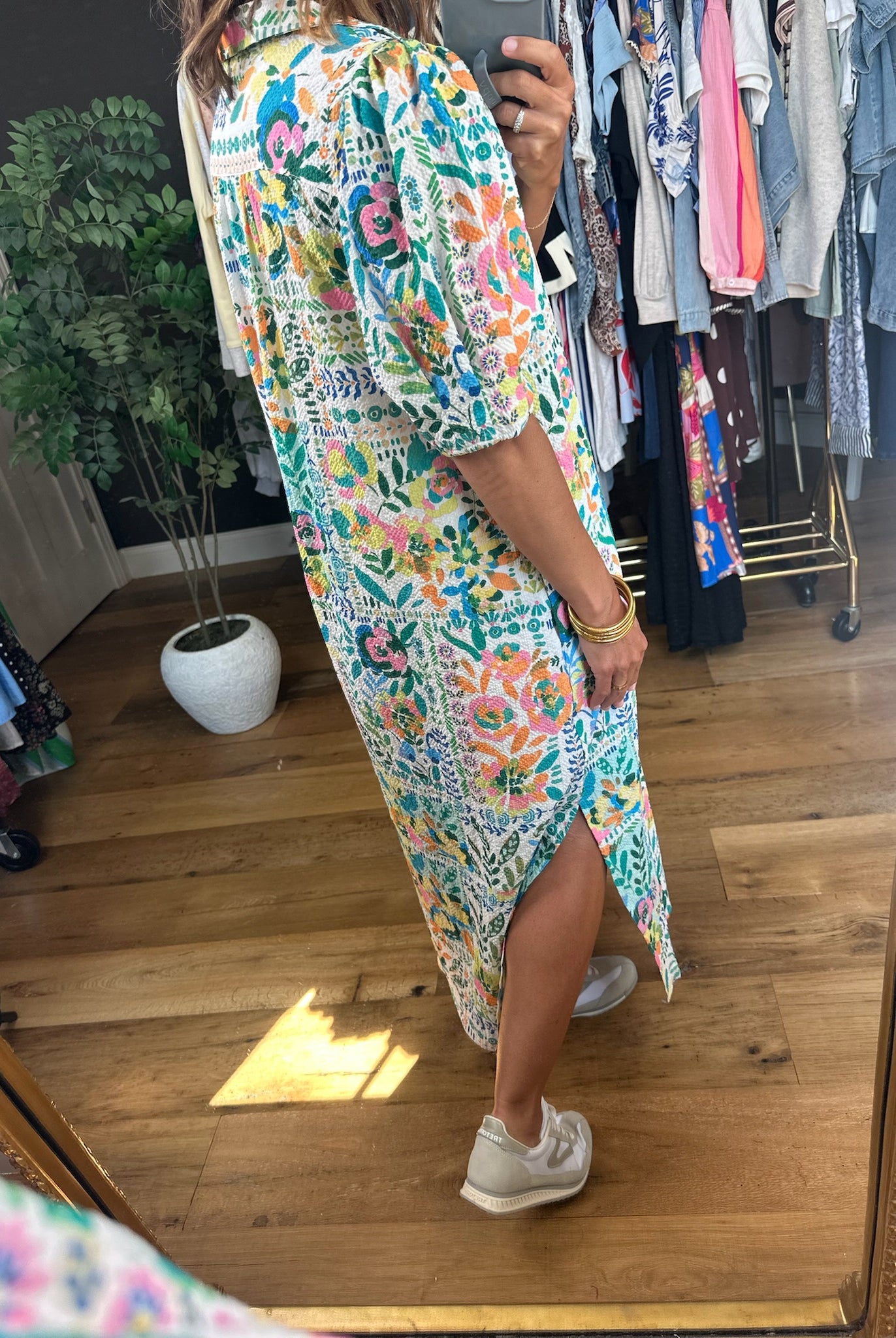 Southern Charm Floral Dress-Dresses-Umgee-Anna Kaytes Boutique, Women's Fashion Boutique in Grinnell, Iowa
