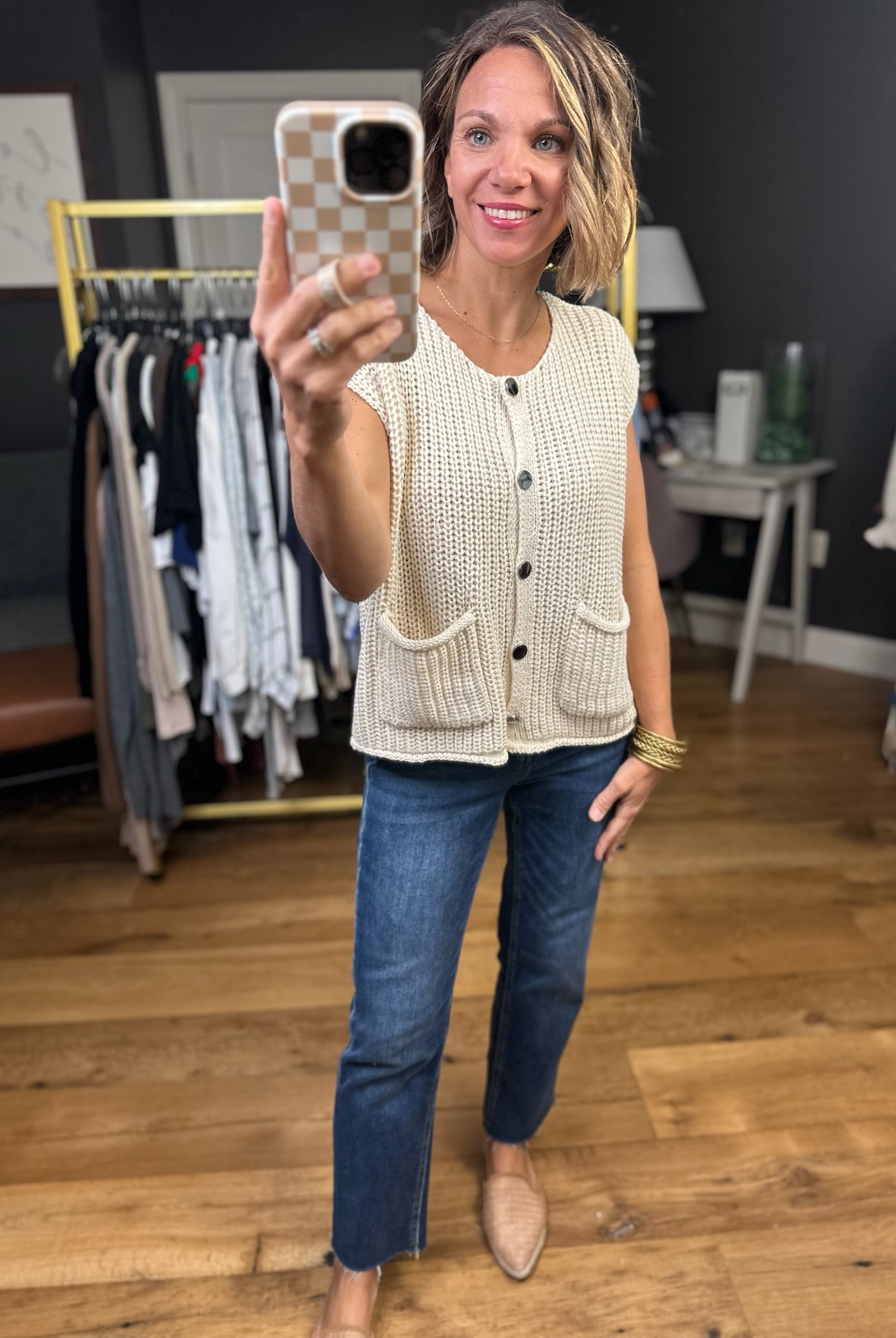 **Any Other Reason Knit Button-Down Vest - Multiple Options-Wishlist-Anna Kaytes Boutique, Women's Fashion Boutique in Grinnell, Iowa