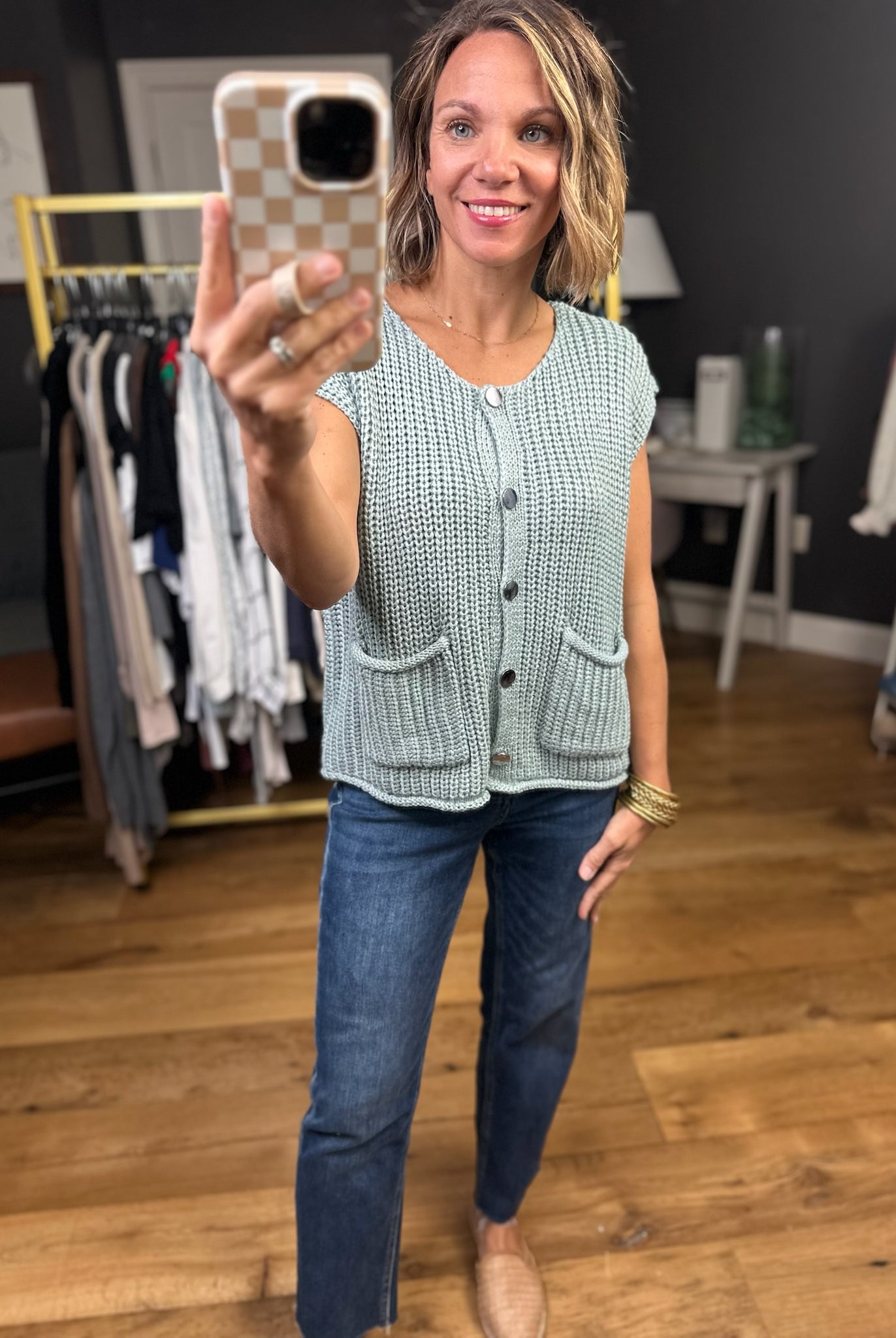 **Any Other Reason Knit Button-Down Vest - Multiple Options-Wishlist-Anna Kaytes Boutique, Women's Fashion Boutique in Grinnell, Iowa