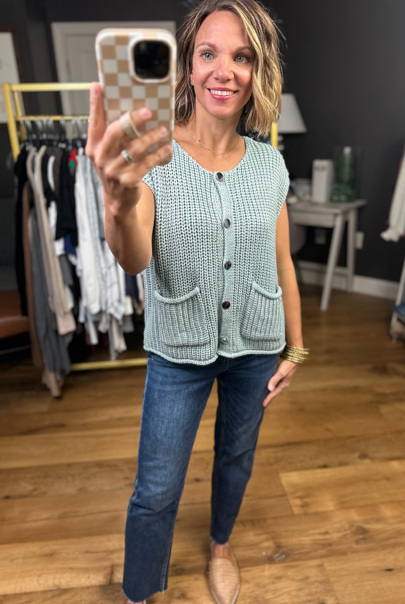 **Any Other Reason Knit Button-Down Vest - Multiple Options-Wishlist-Anna Kaytes Boutique, Women's Fashion Boutique in Grinnell, Iowa