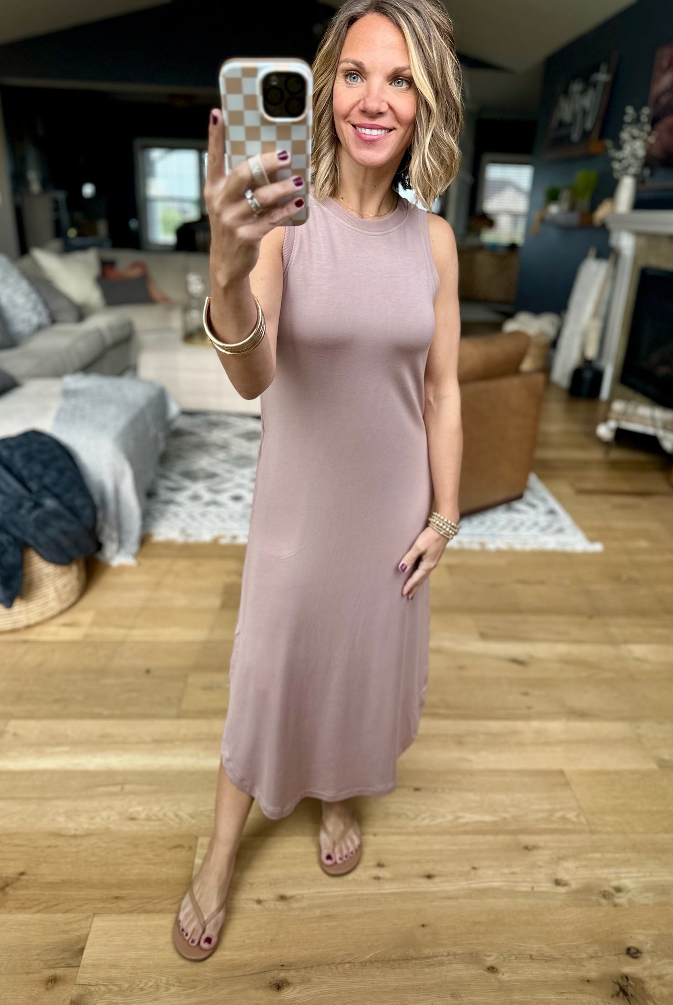 Make This Work Pocket Midi Dress - Mocha-Staccato-Anna Kaytes Boutique, Women's Fashion Boutique in Grinnell, Iowa