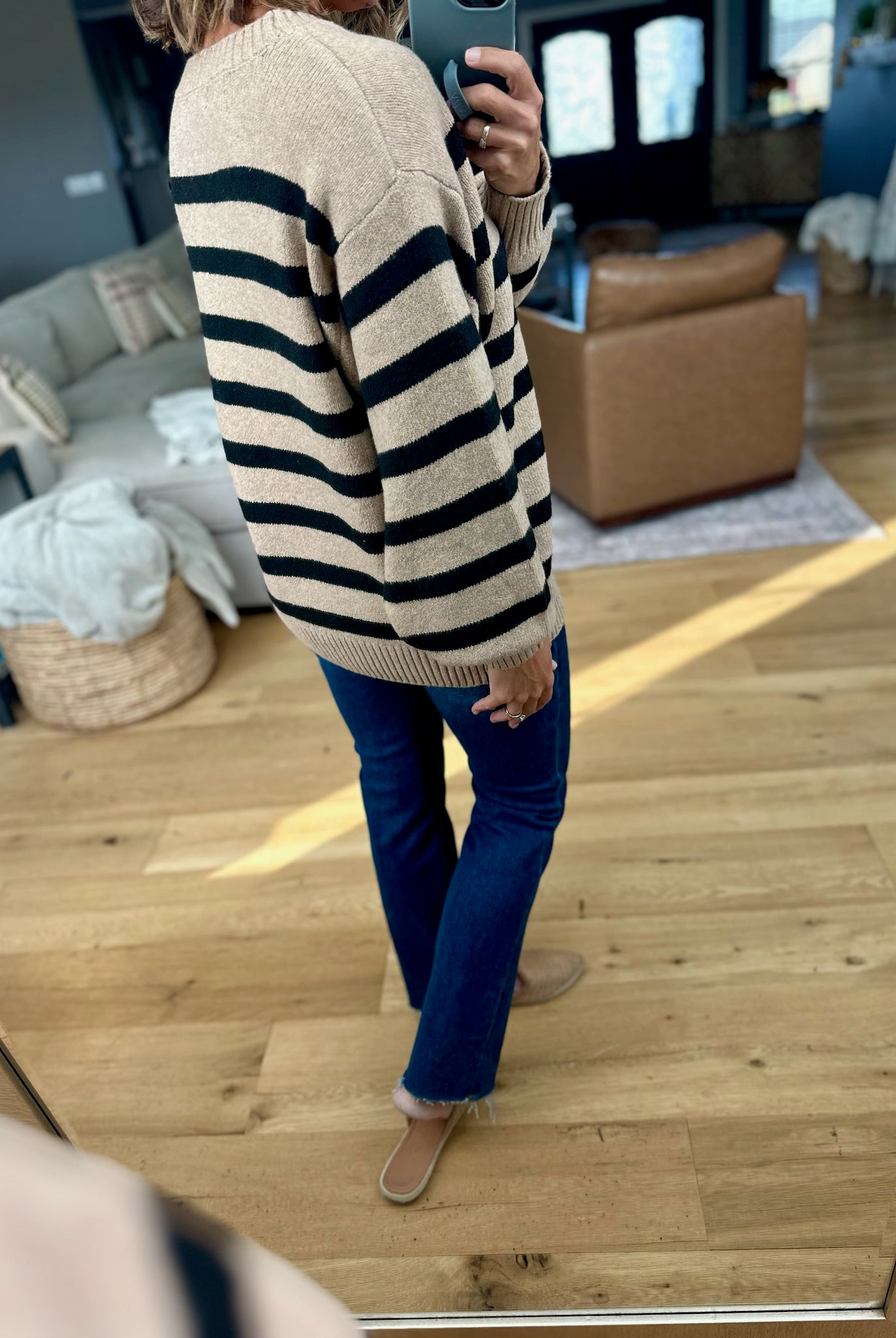 Easy Everyday Striped Knit Sweater-By Together-Anna Kaytes Boutique, Women's Fashion Boutique in Grinnell, Iowa