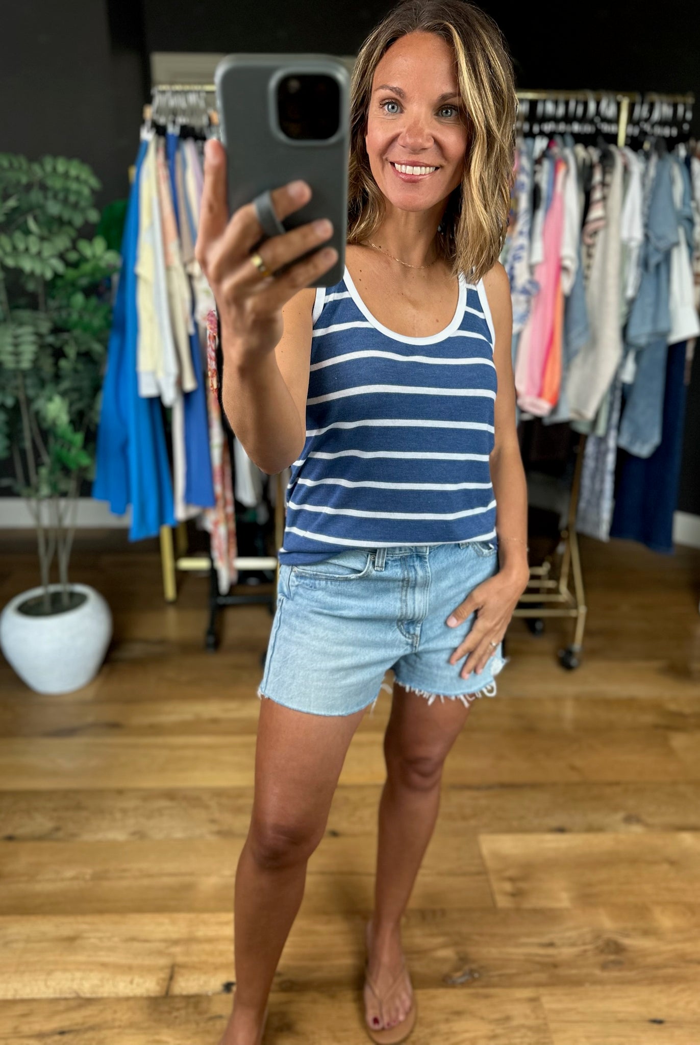 Z Supply Ferry Striped Tank-Sleeveless-Z Supply-Anna Kaytes Boutique, Women's Fashion Boutique in Grinnell, Iowa
