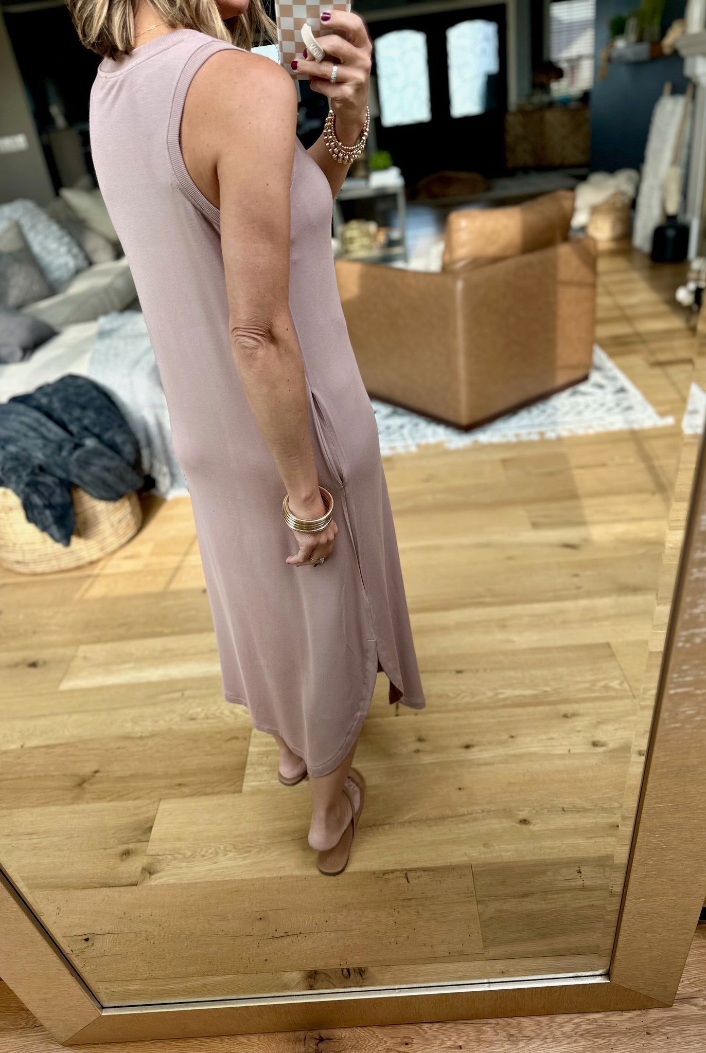 Make This Work Pocket Midi Dress - Mocha-Staccato-Anna Kaytes Boutique, Women's Fashion Boutique in Grinnell, Iowa