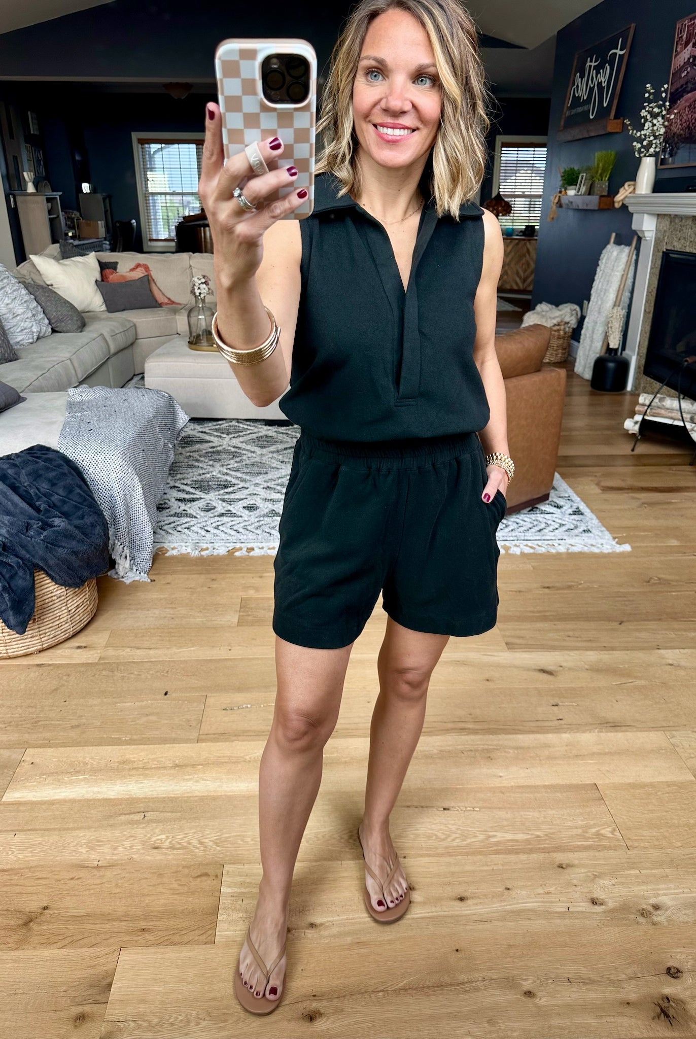 **Going Above Collar Romper - Multiple Options-Wishlist-Anna Kaytes Boutique, Women's Fashion Boutique in Grinnell, Iowa